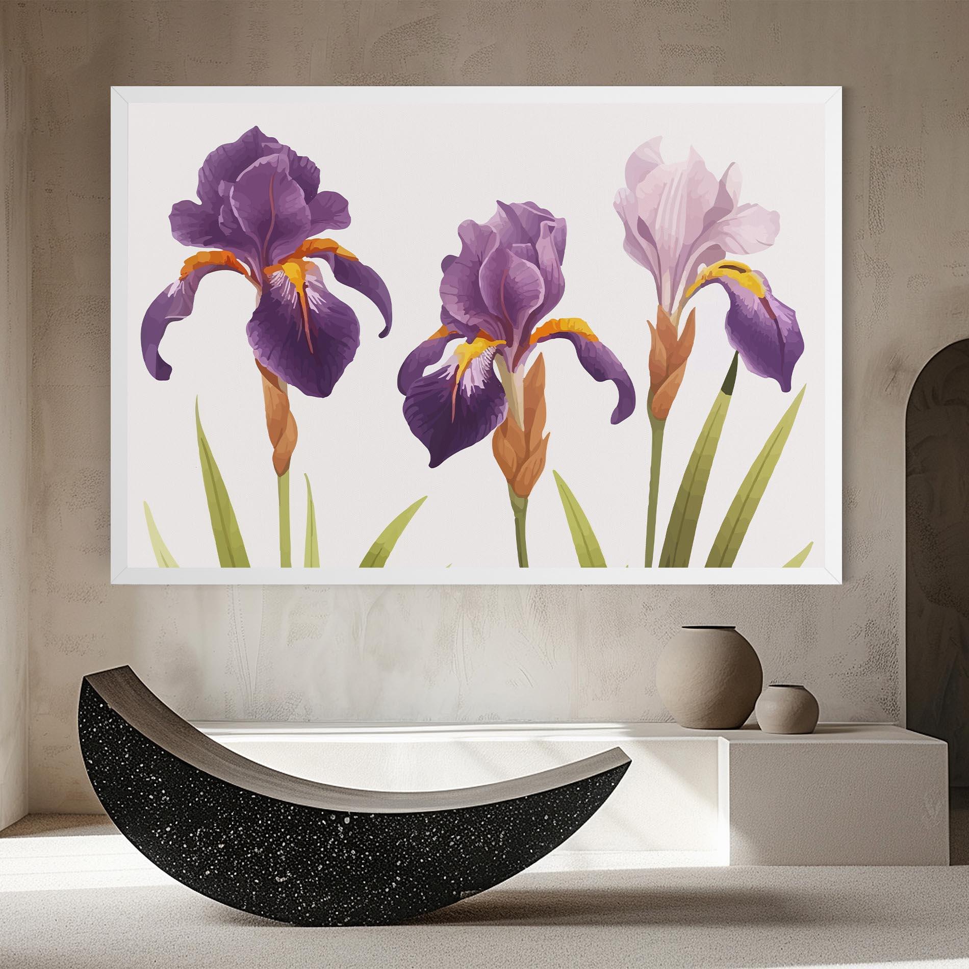 Leinwandbild Iris Leaf mockup 8