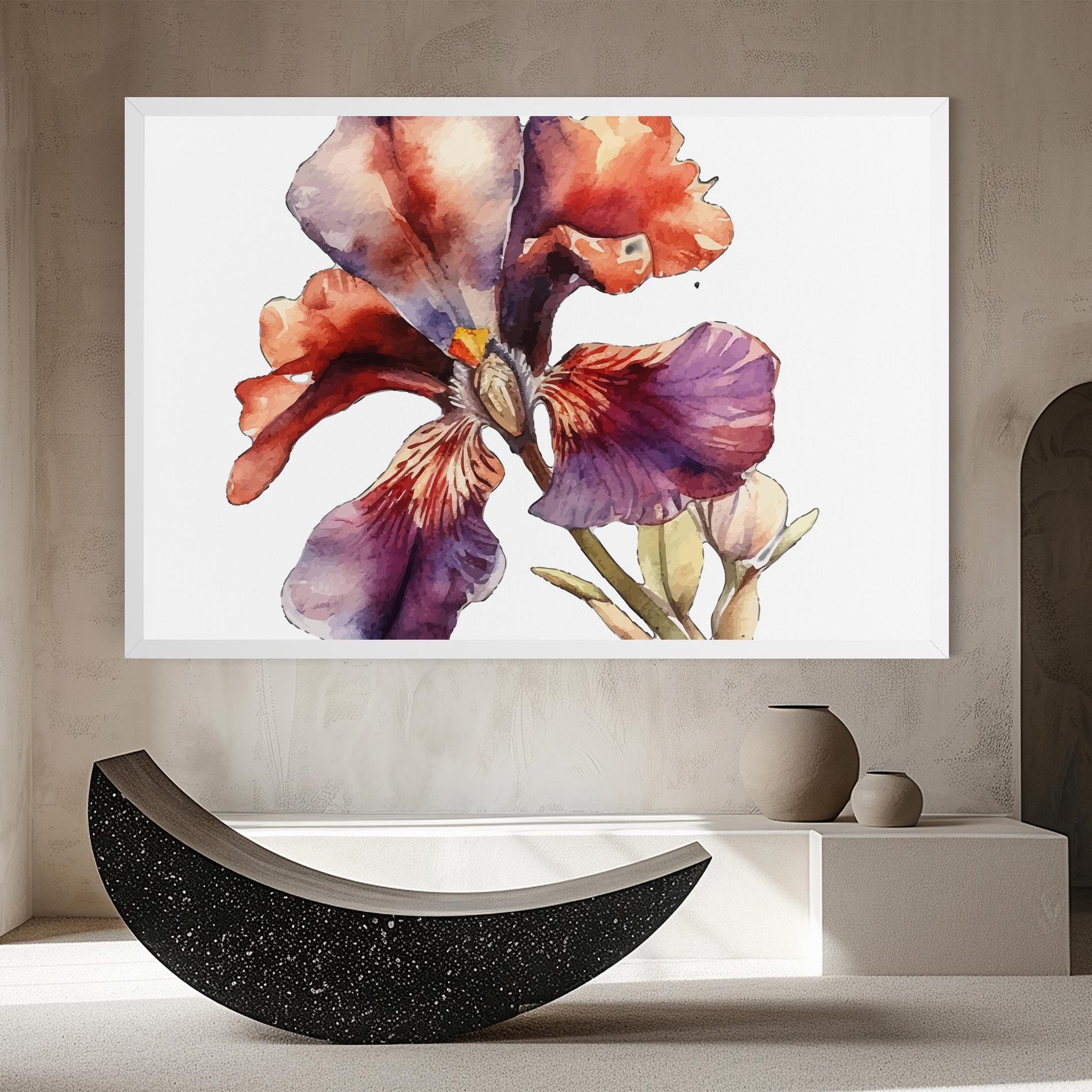 Watercolor Iris mockup 8