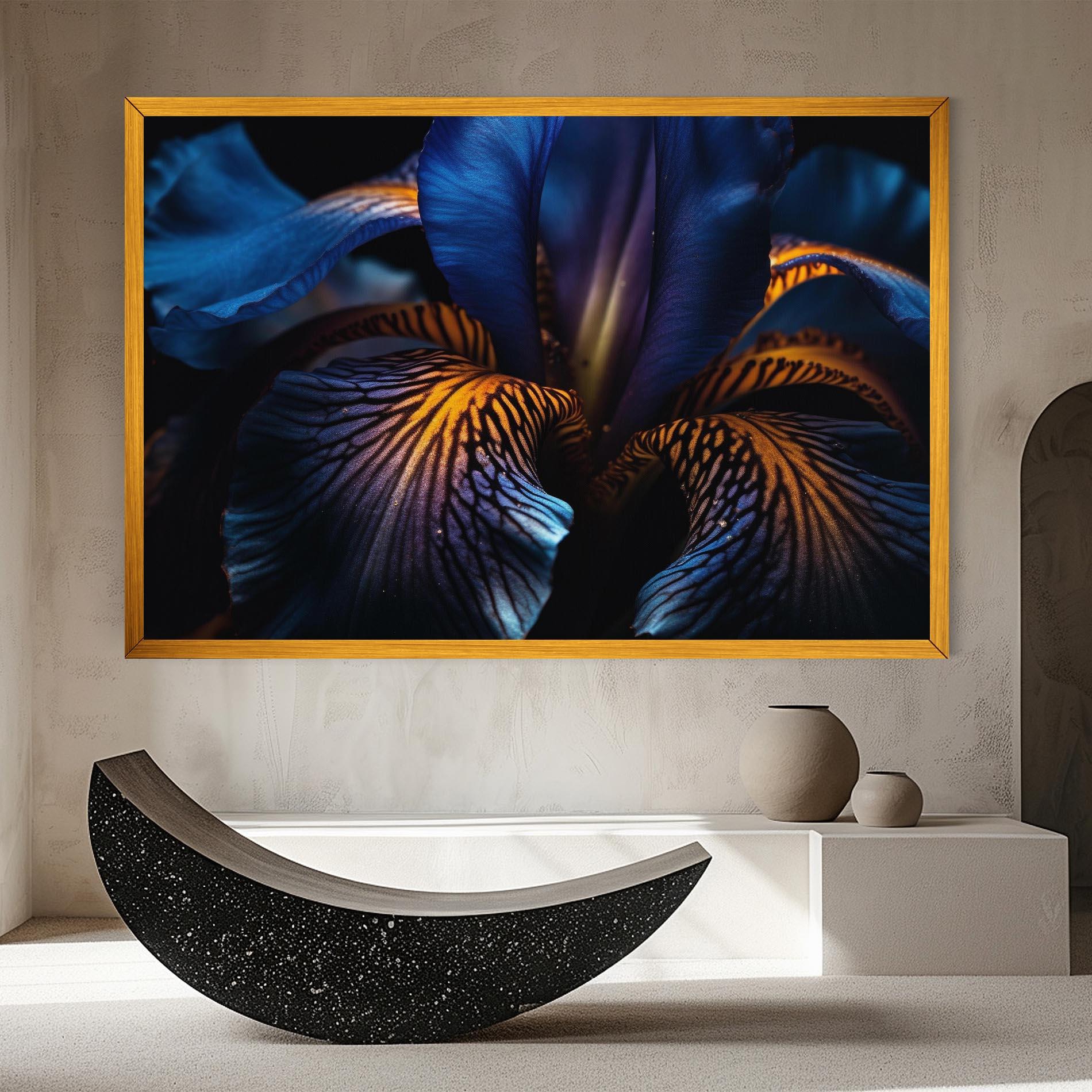 Leinwandbild Dark Yellow Iris mockup 8