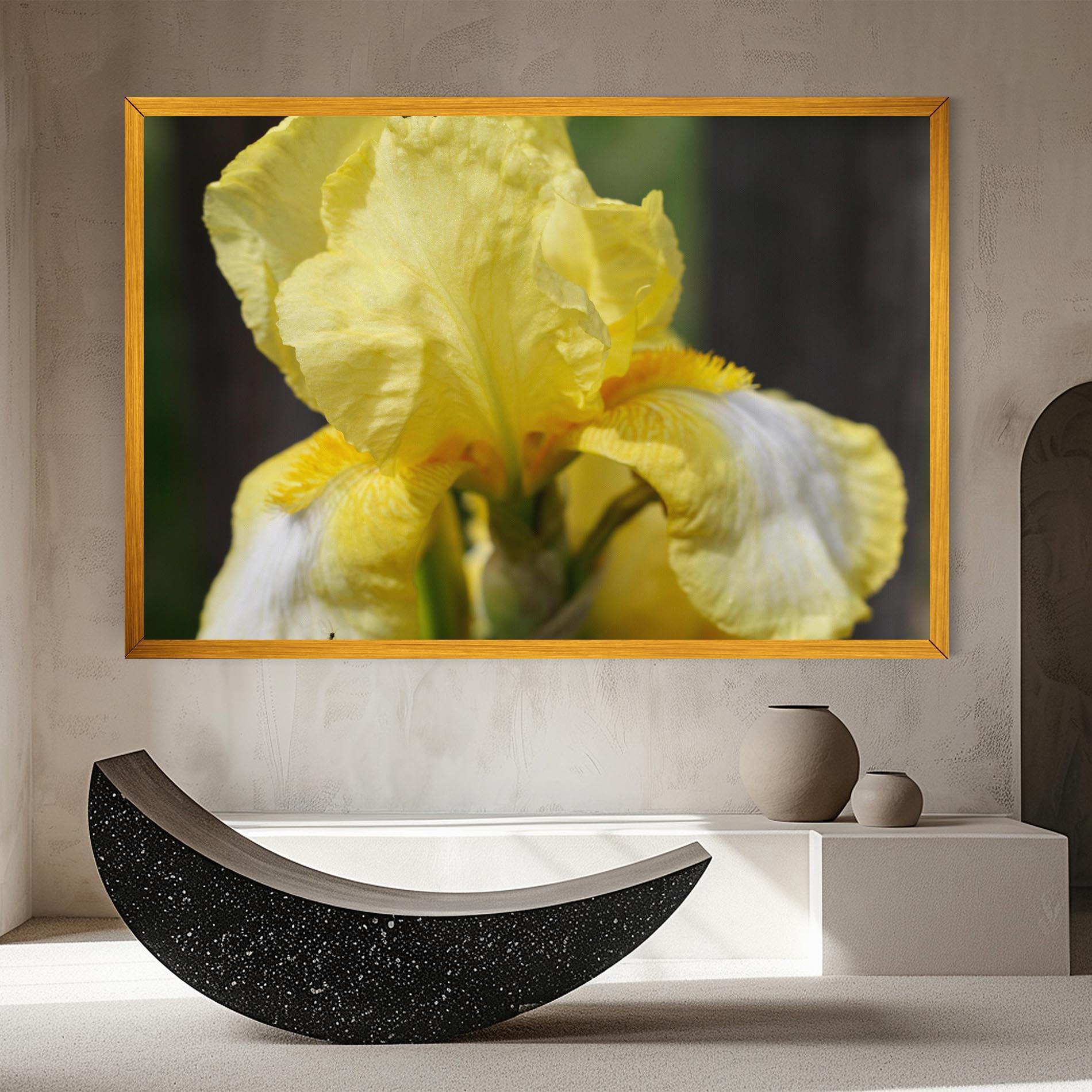 Leinwandbild Garden Yellow Iris mockup 8