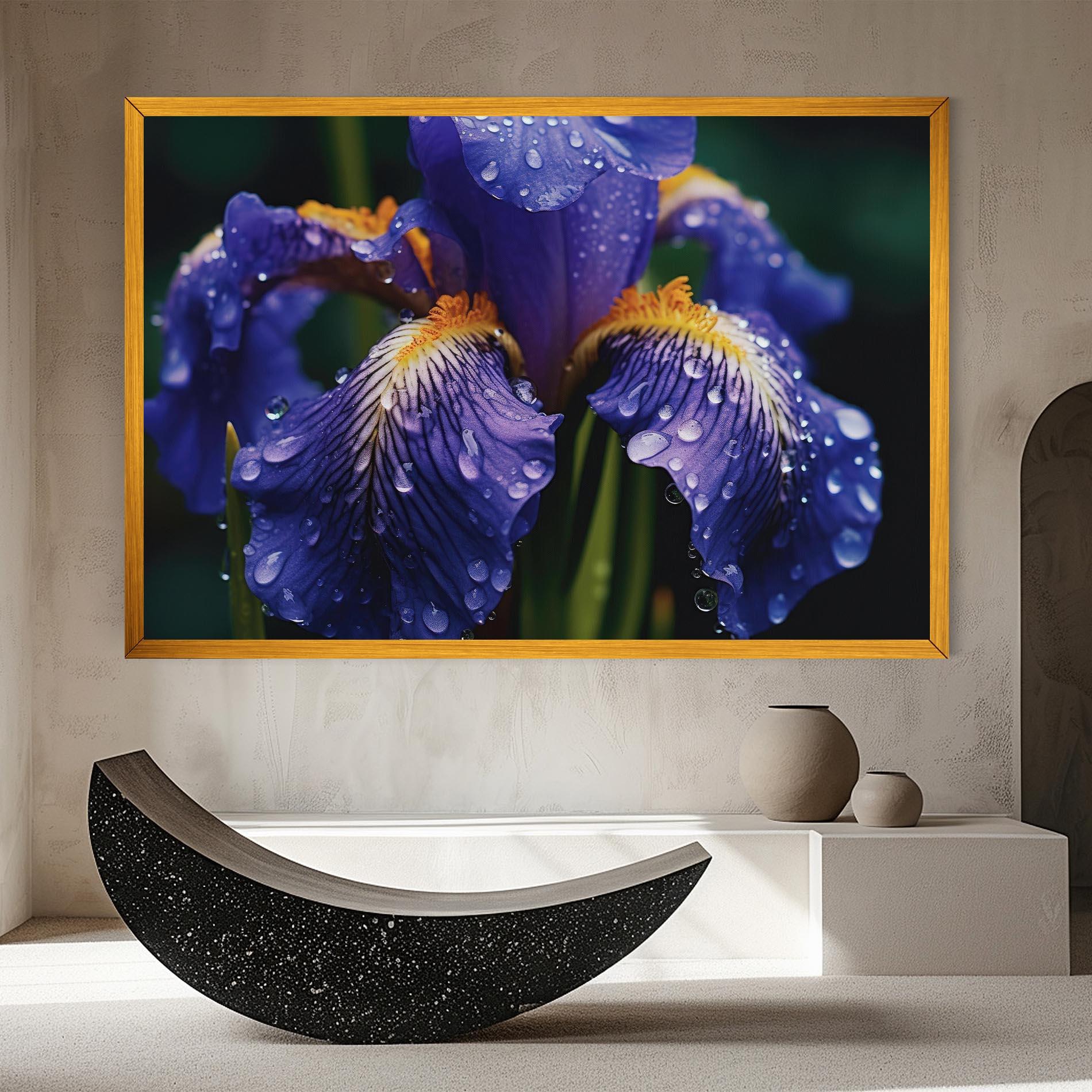 Leinwandbild Iris After Rain mockup 8