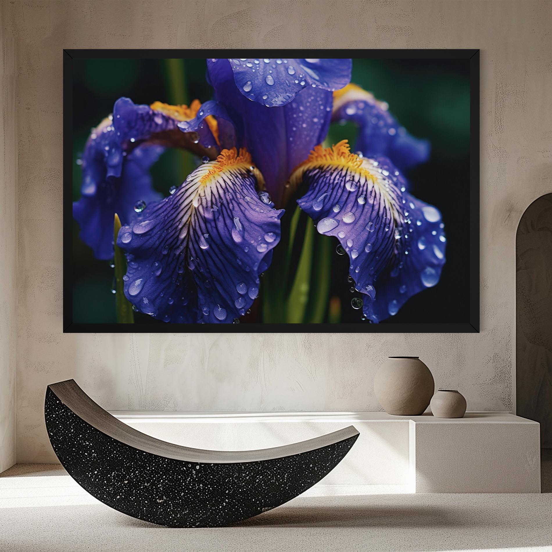Leinwandbild Iris After Rain mockup 8