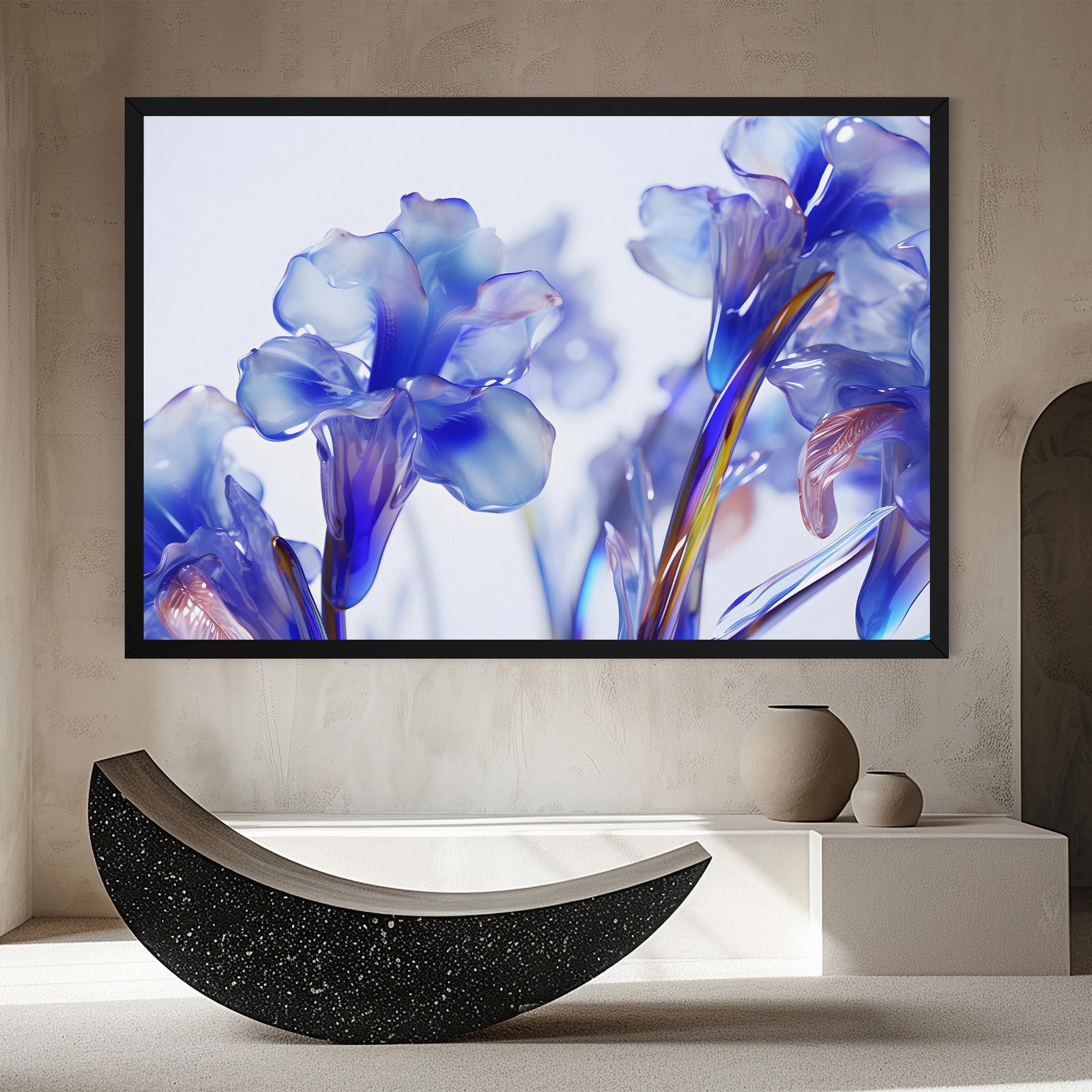 Leinwandbild Iris Glass mockup 8