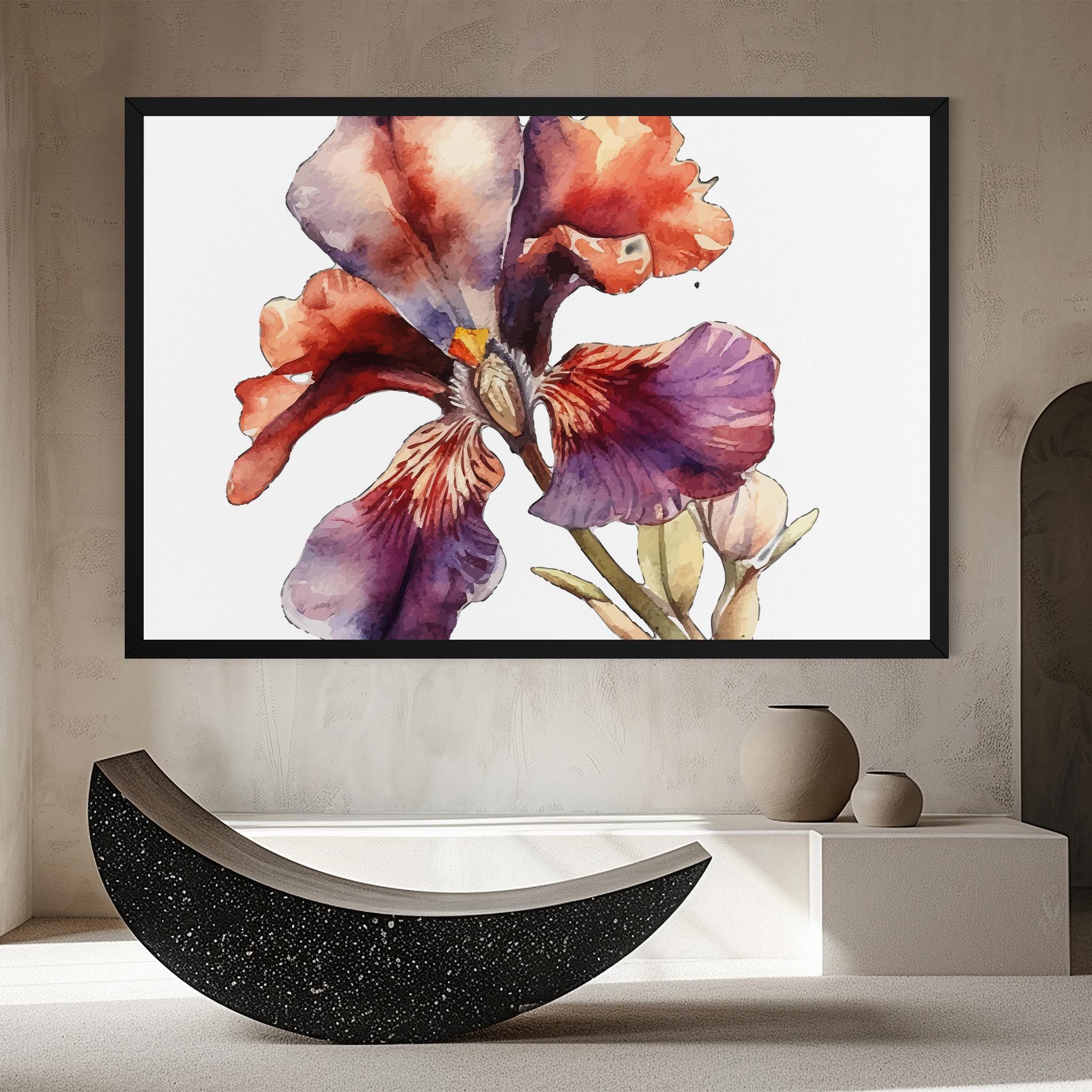 Watercolor Iris mockup 8