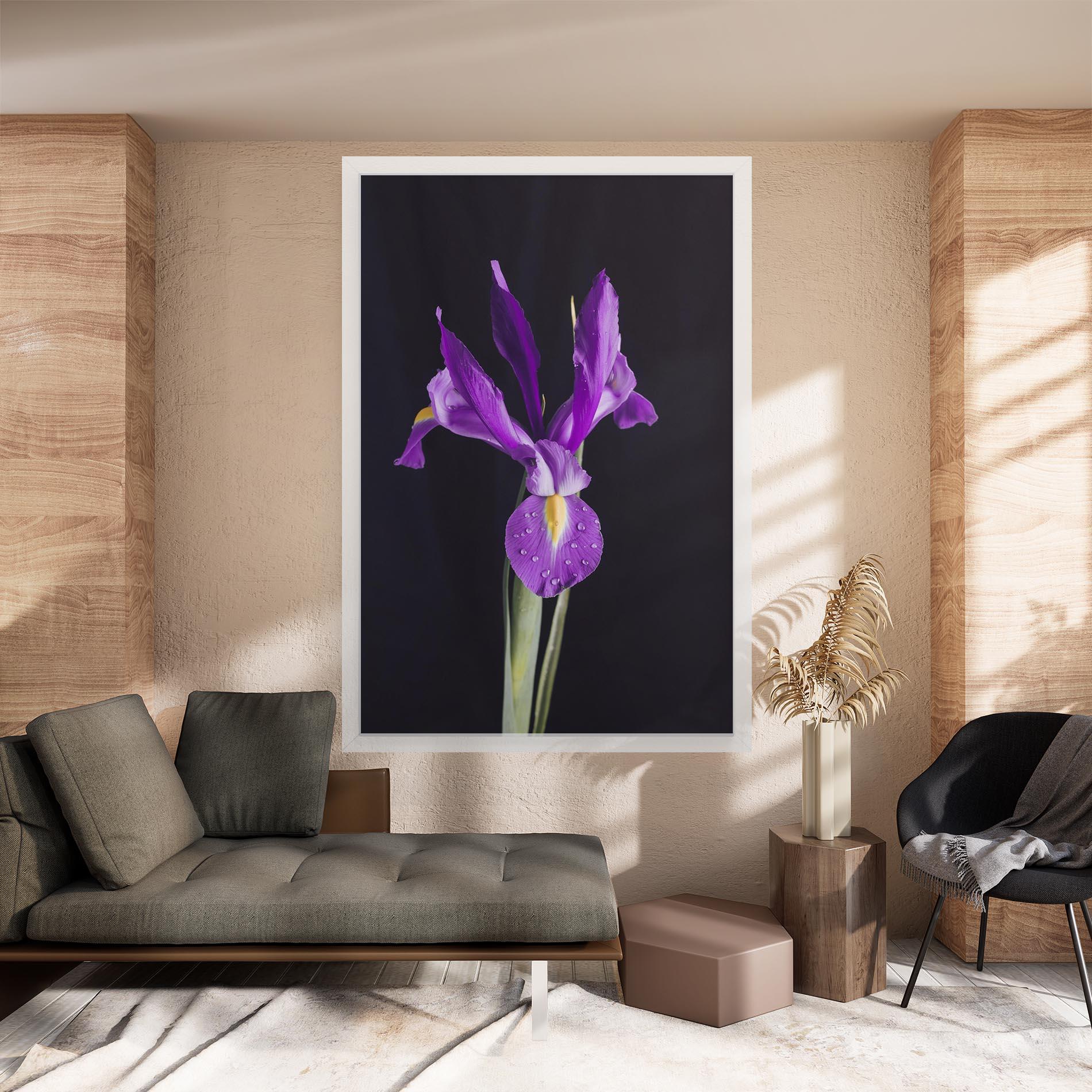 Leinwandbild Fresh Purple Iris mockup 8