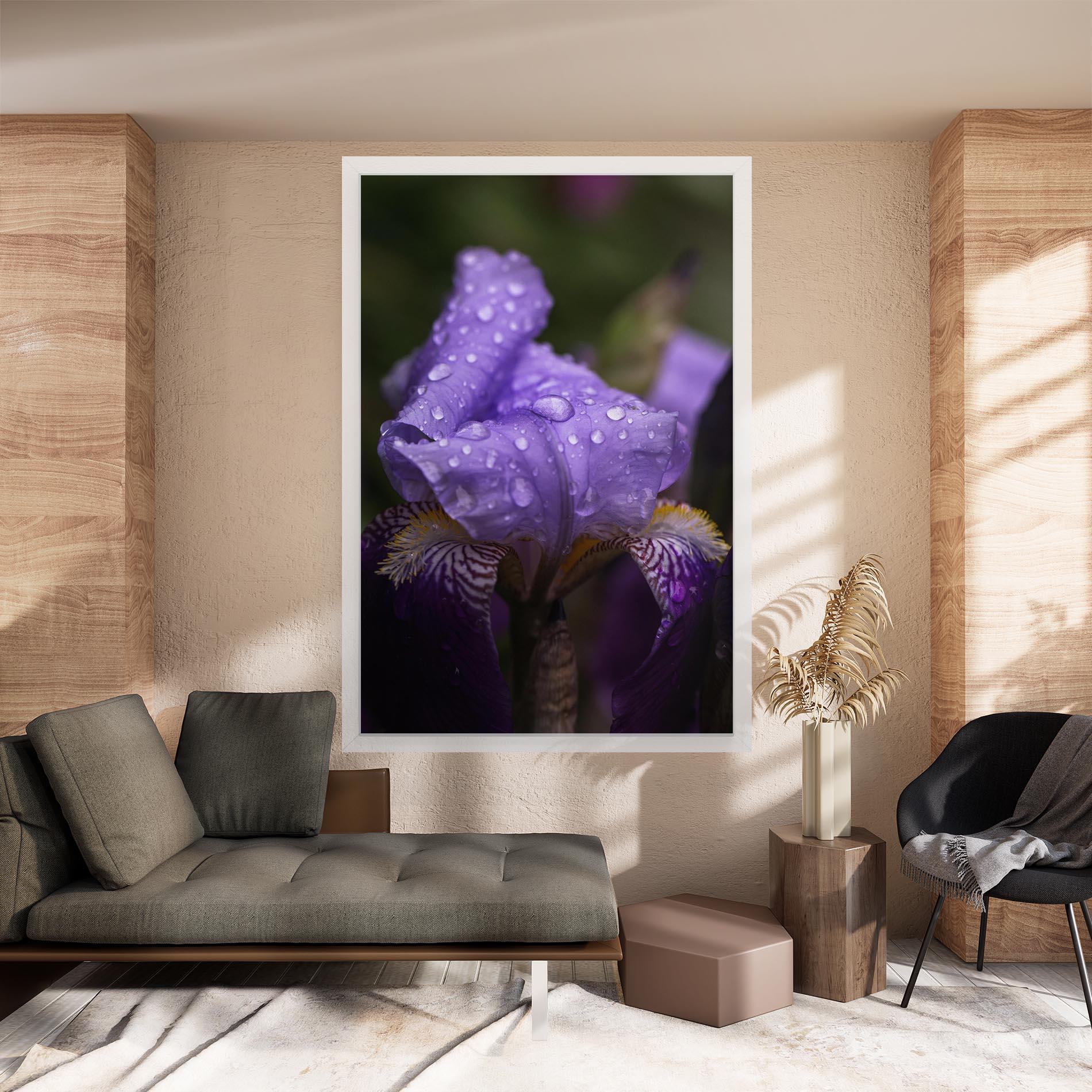 Leinwandbild Rain In The Garden mockup 8