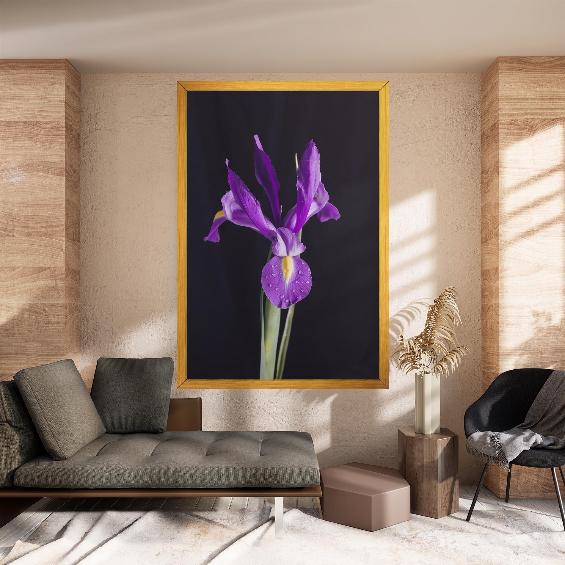 Leinwandbild Fresh Purple Iris mockup 8