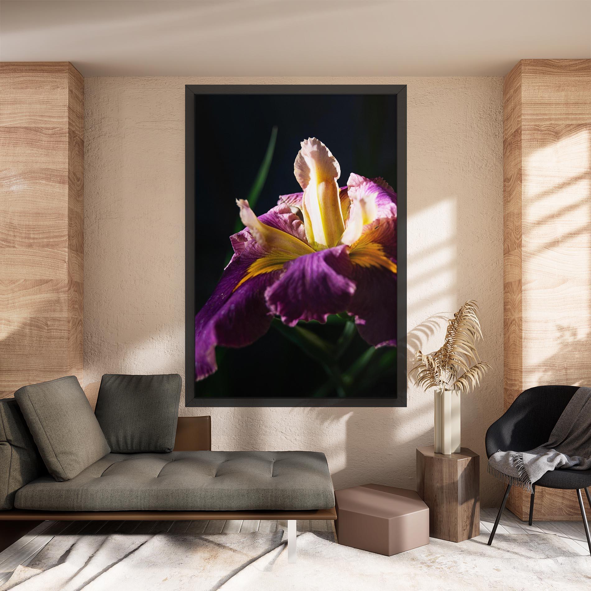 Leinwandbild Pastel Yellow Iris mockup 8