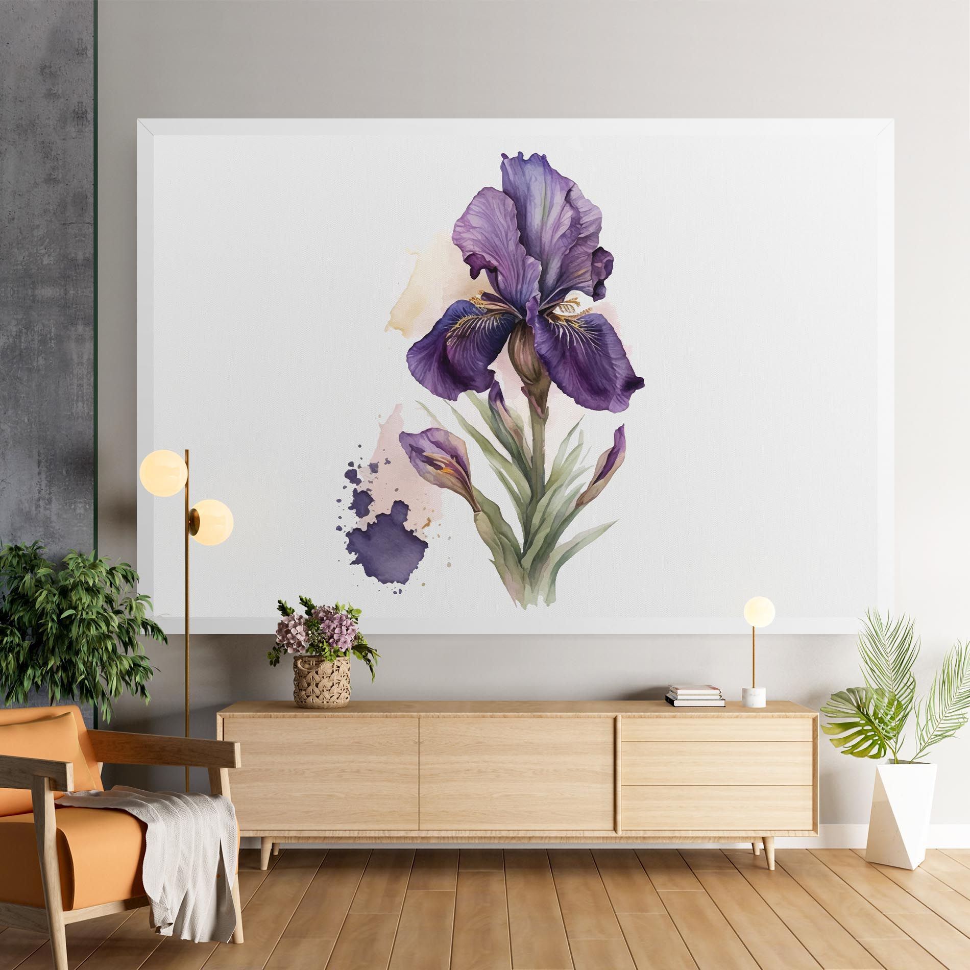 Beautiful Purple Iris mockup 9