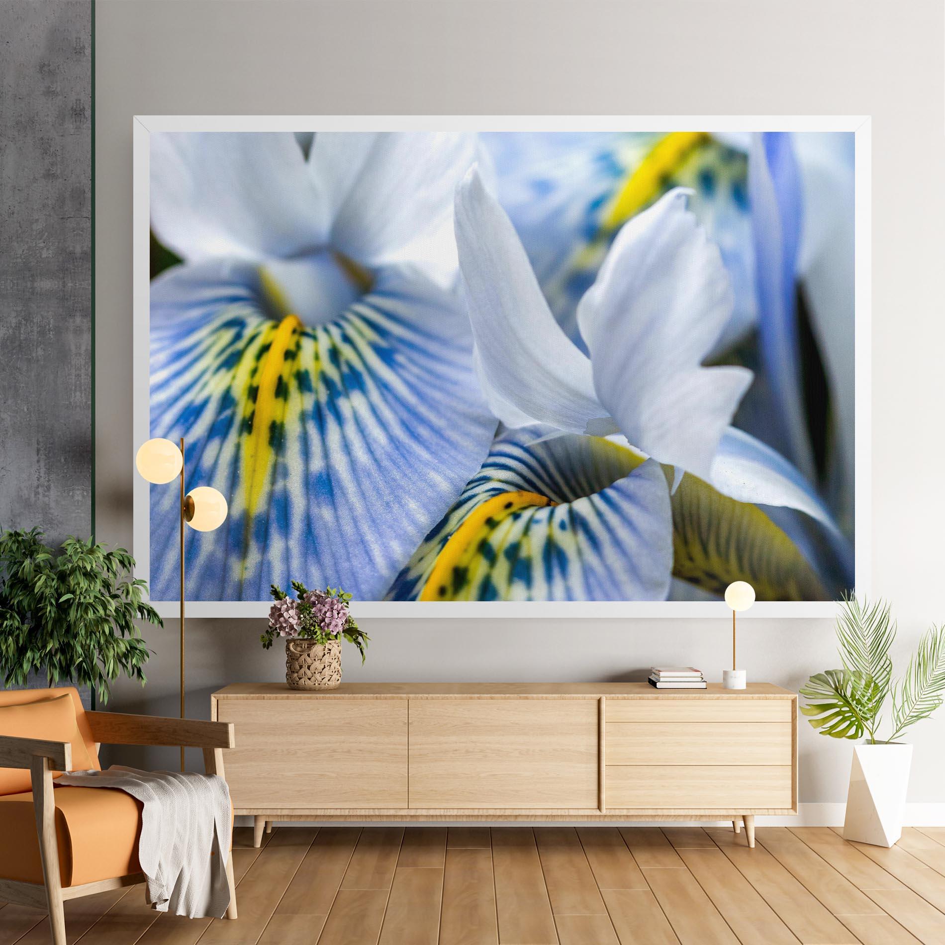 Leinwandbild Blue Yellow Iris mockup 9