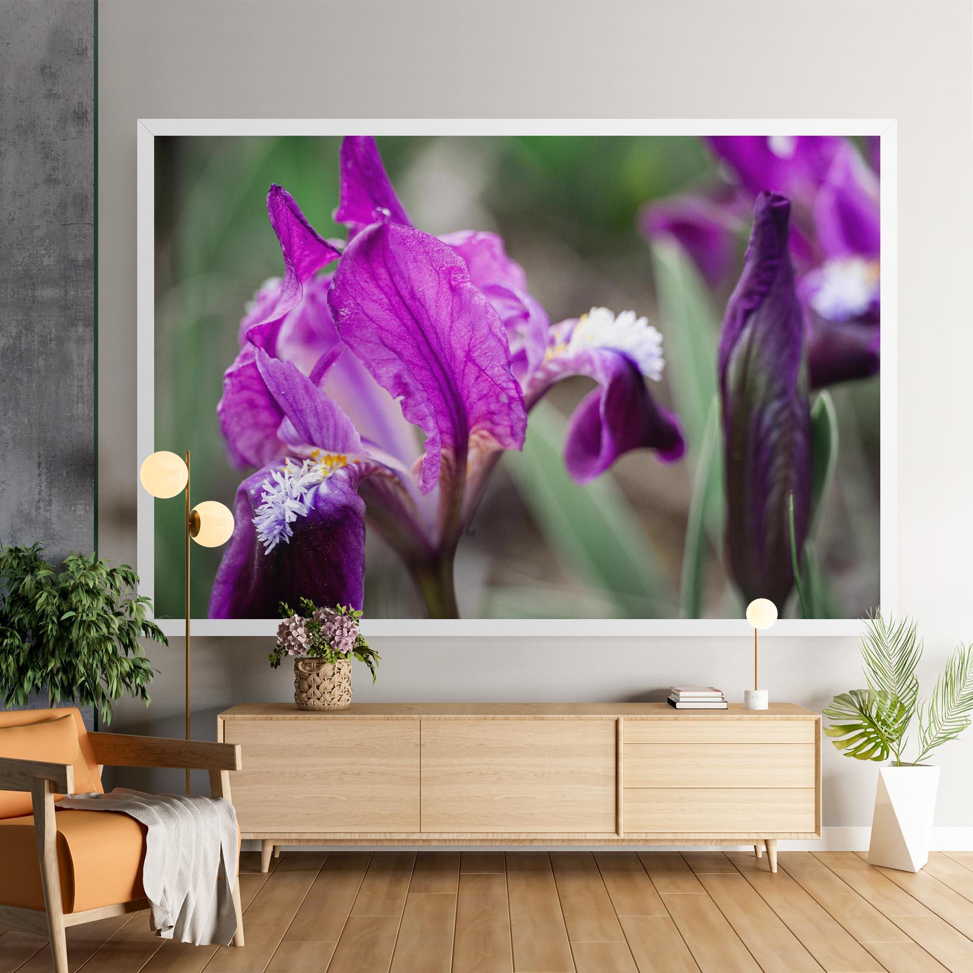 Leinwandbild Dark Pink Iris mockup 9