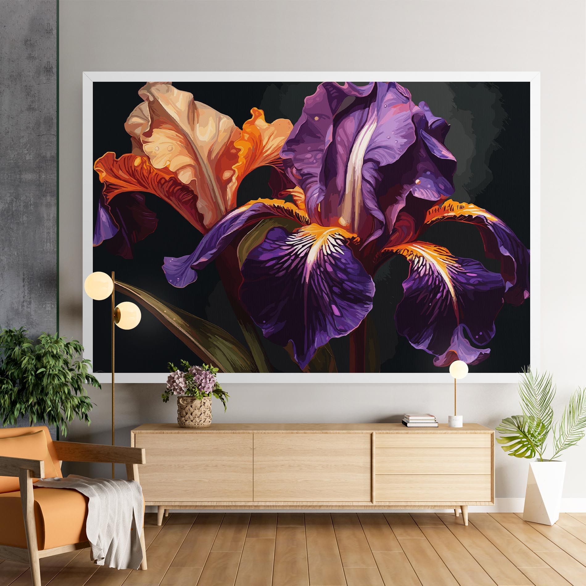Purple Orange Iris mockup 9