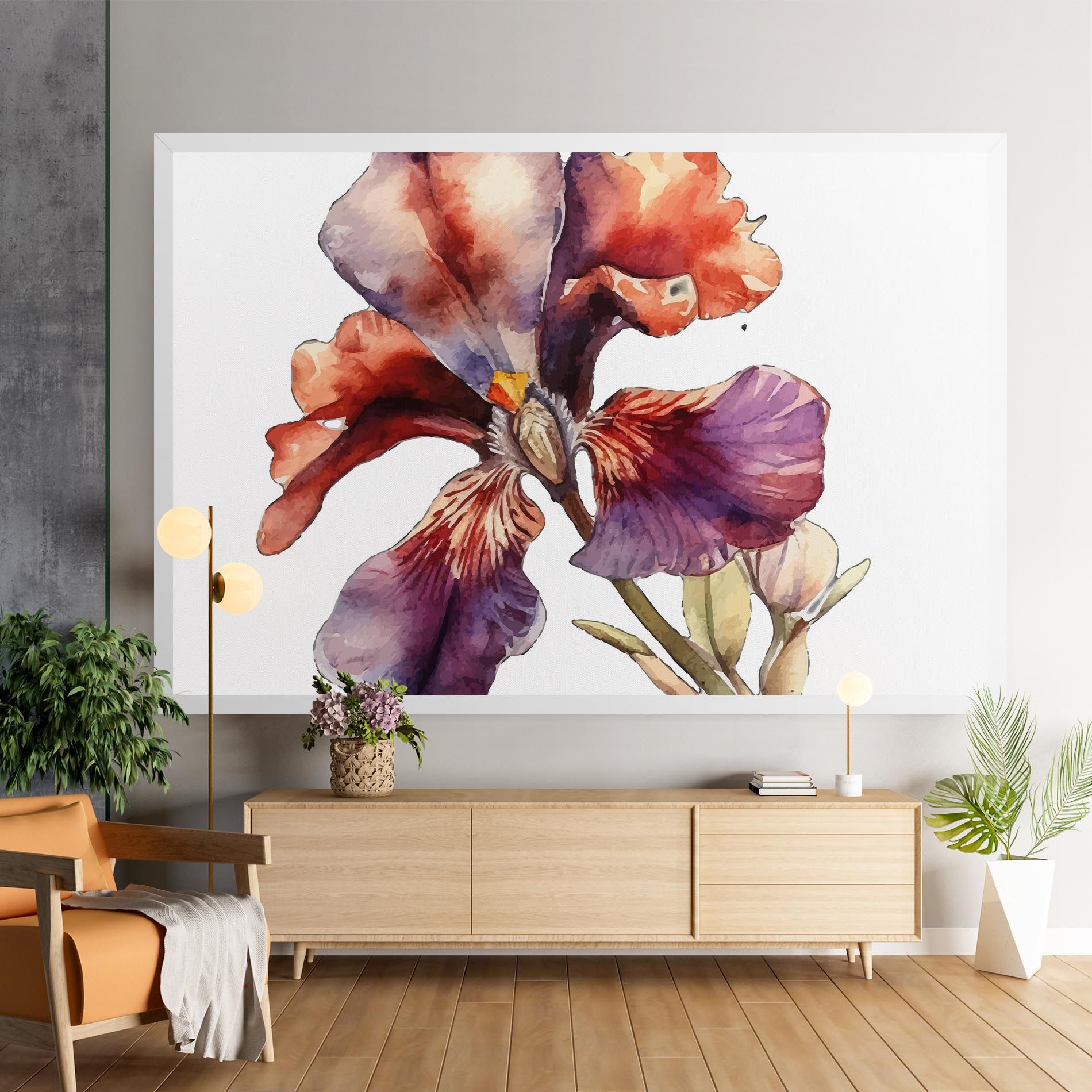 Watercolor Iris mockup 9