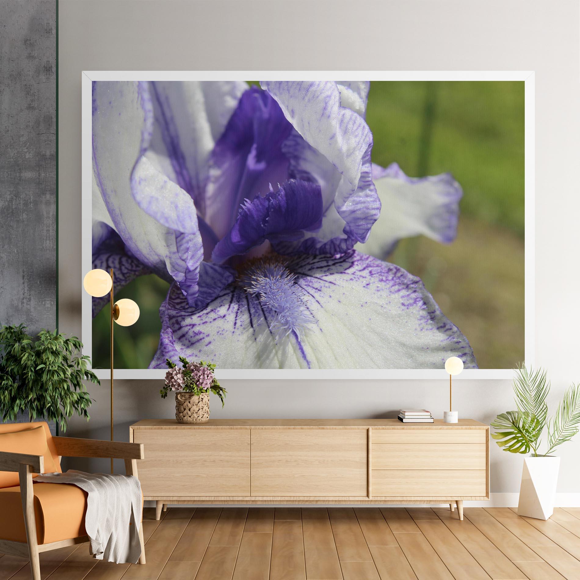 Leinwandbild White Purple Iris mockup 9
