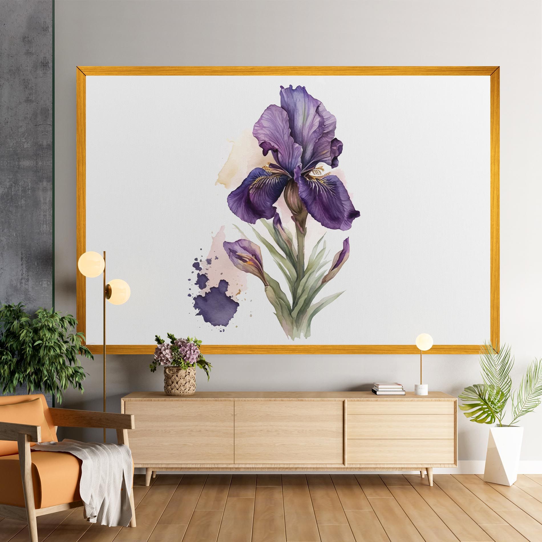 Beautiful Purple Iris mockup 9