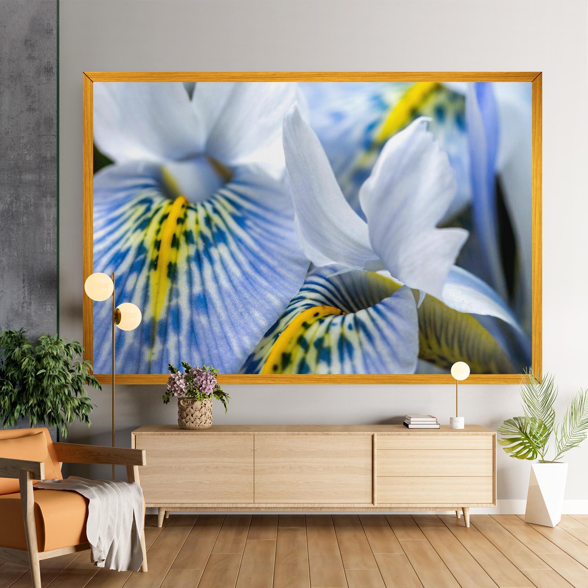 Leinwandbild Blue Yellow Iris mockup 9