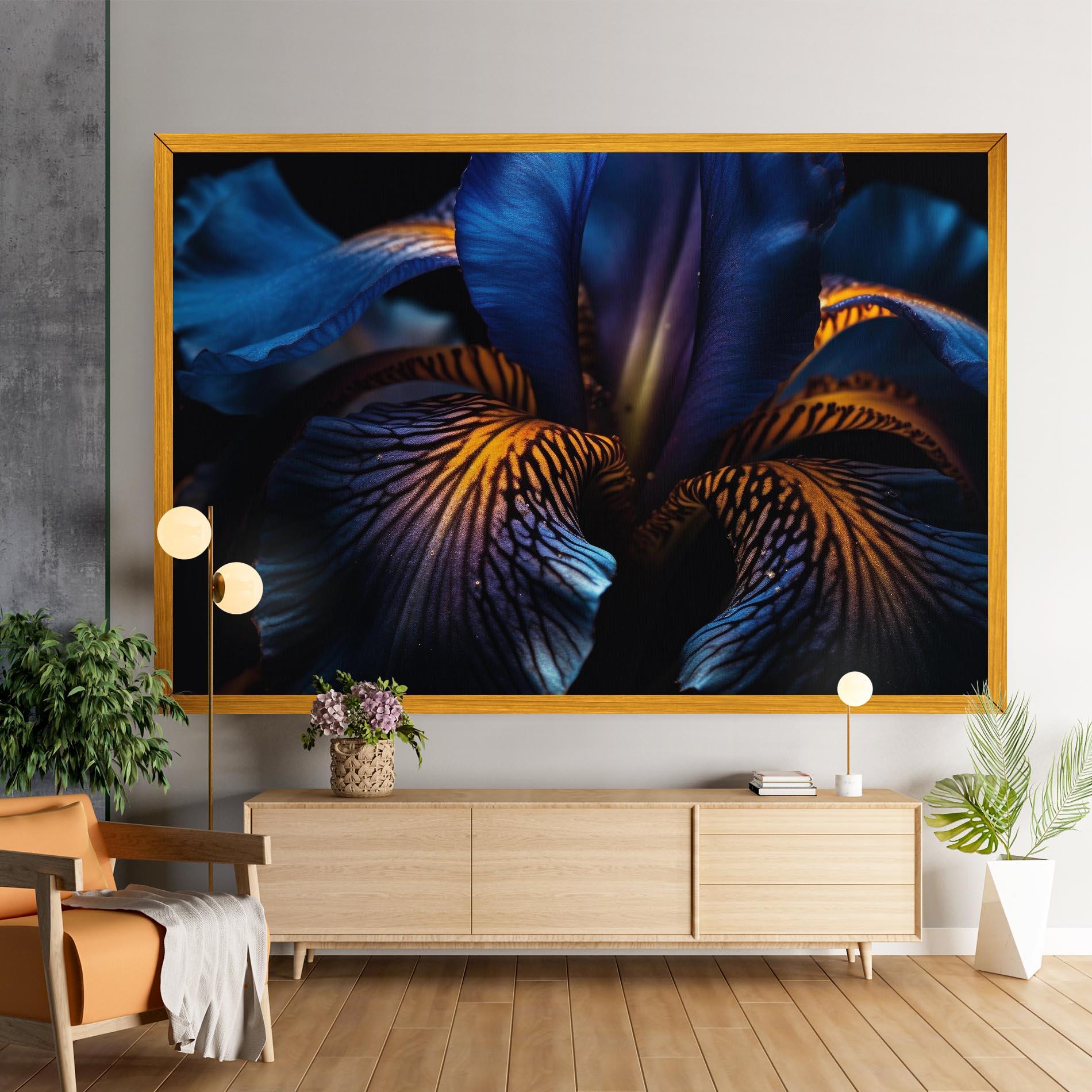 Leinwandbild Dark Yellow Iris mockup 9