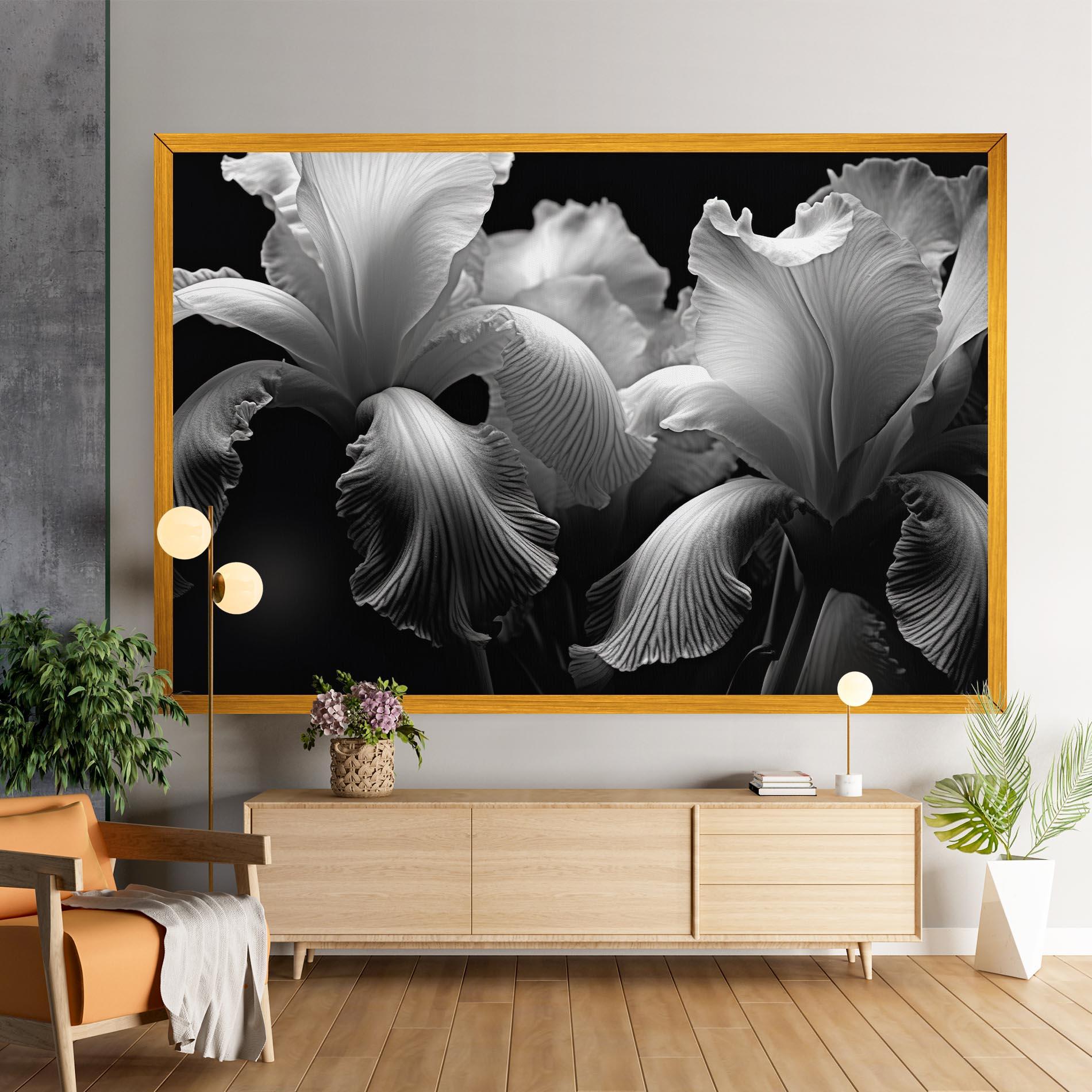 Leinwandbild Grey Iris mockup 9