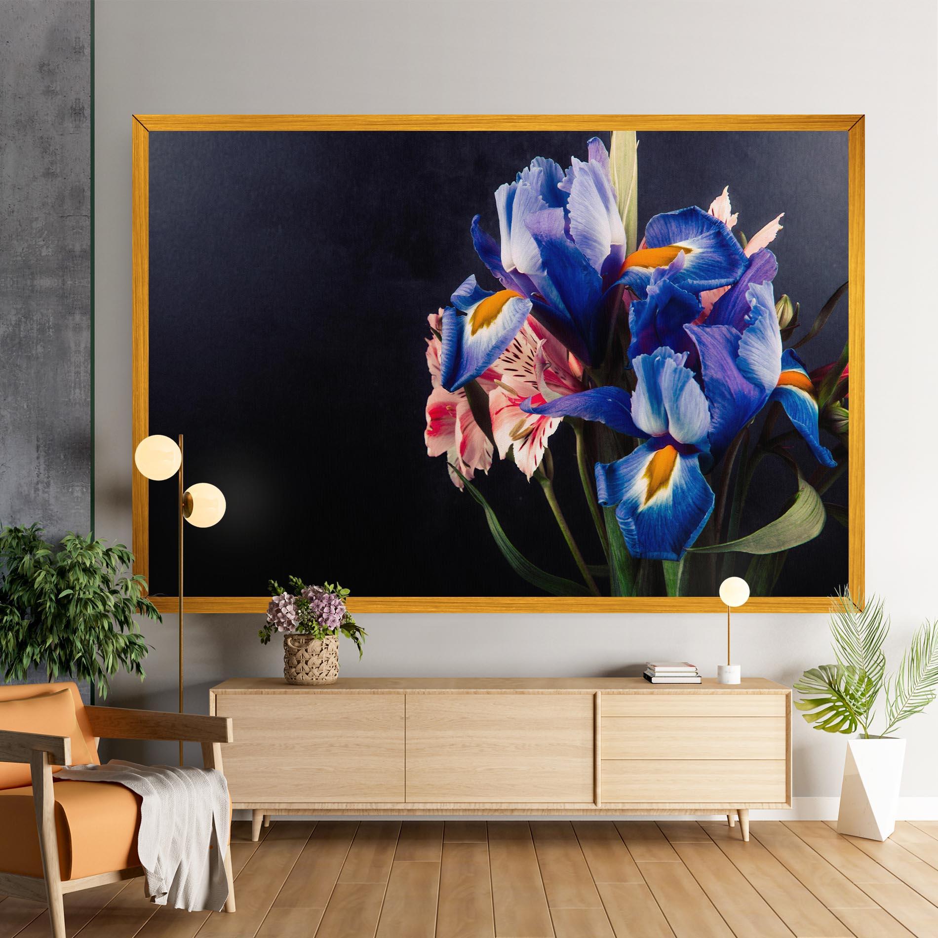 Leinwandbild Iris Bouquet mockup 9