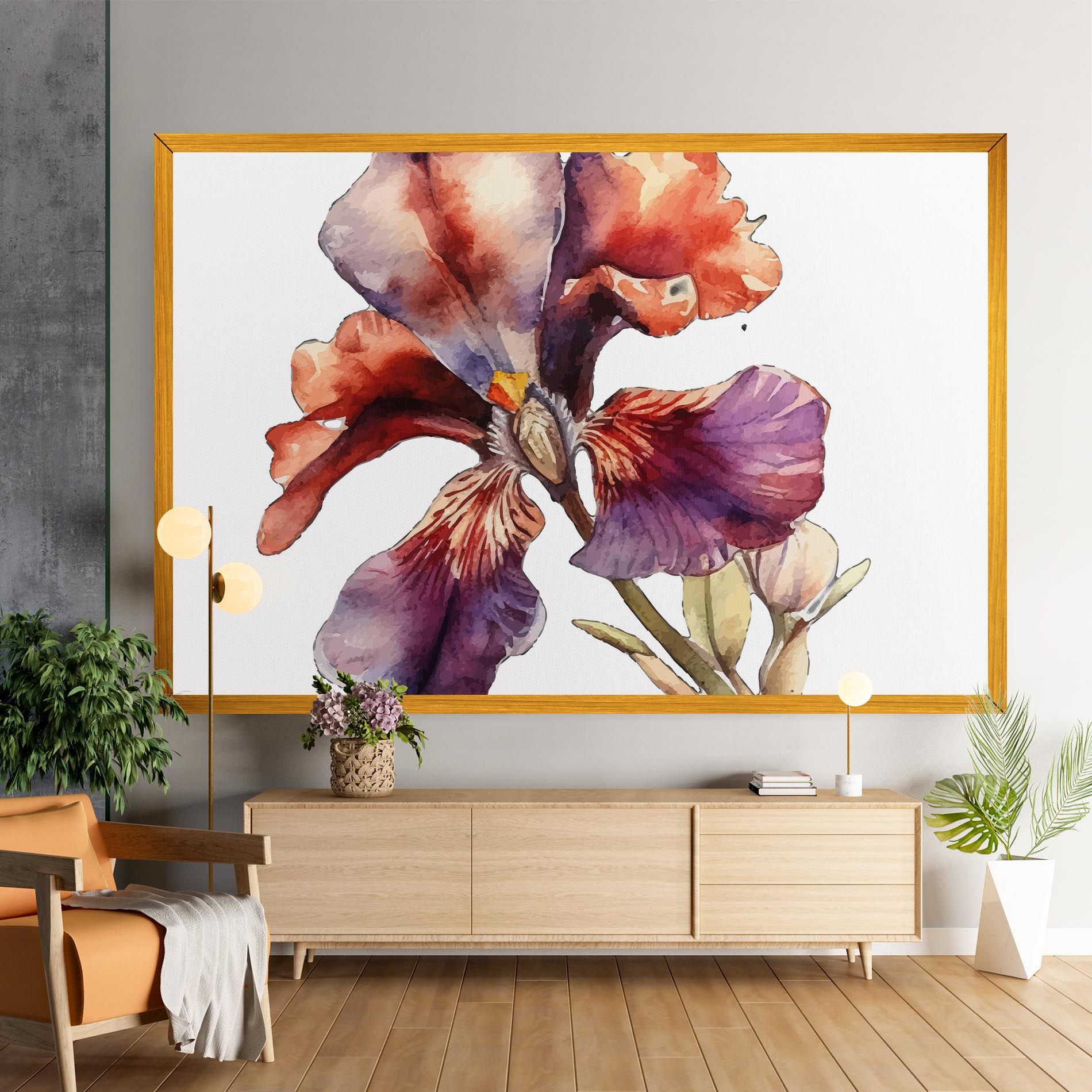 Watercolor Iris mockup 9