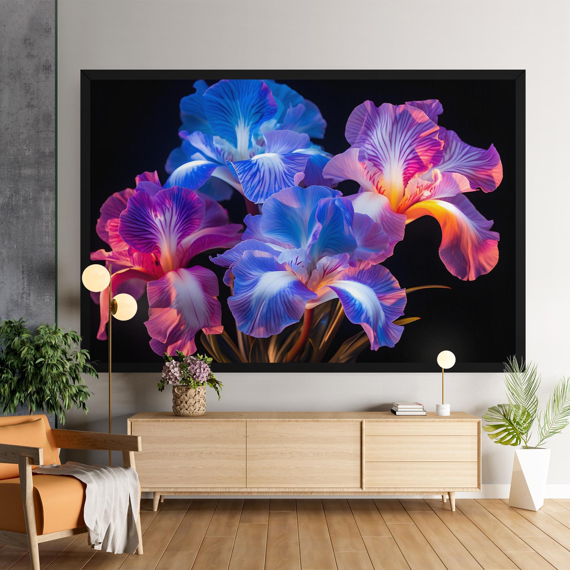 Leinwandbild Blue Light Iris mockup 9