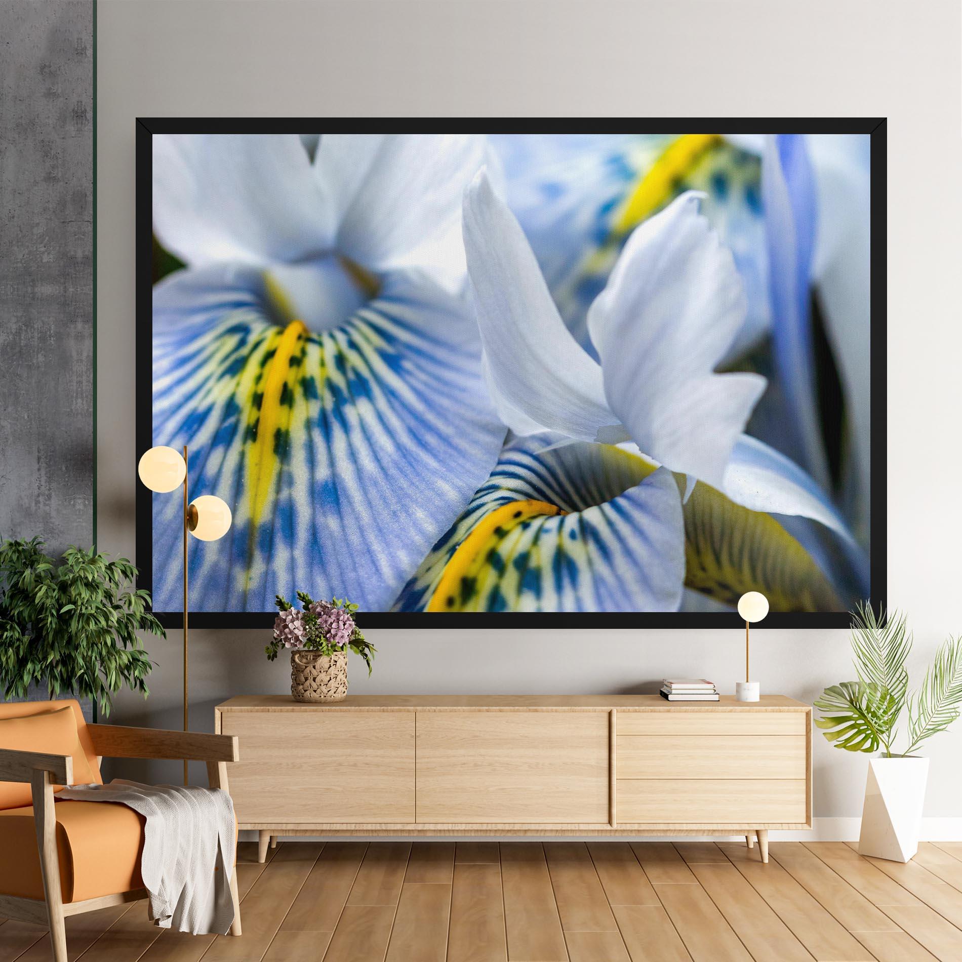 Leinwandbild Blue Yellow Iris mockup 9