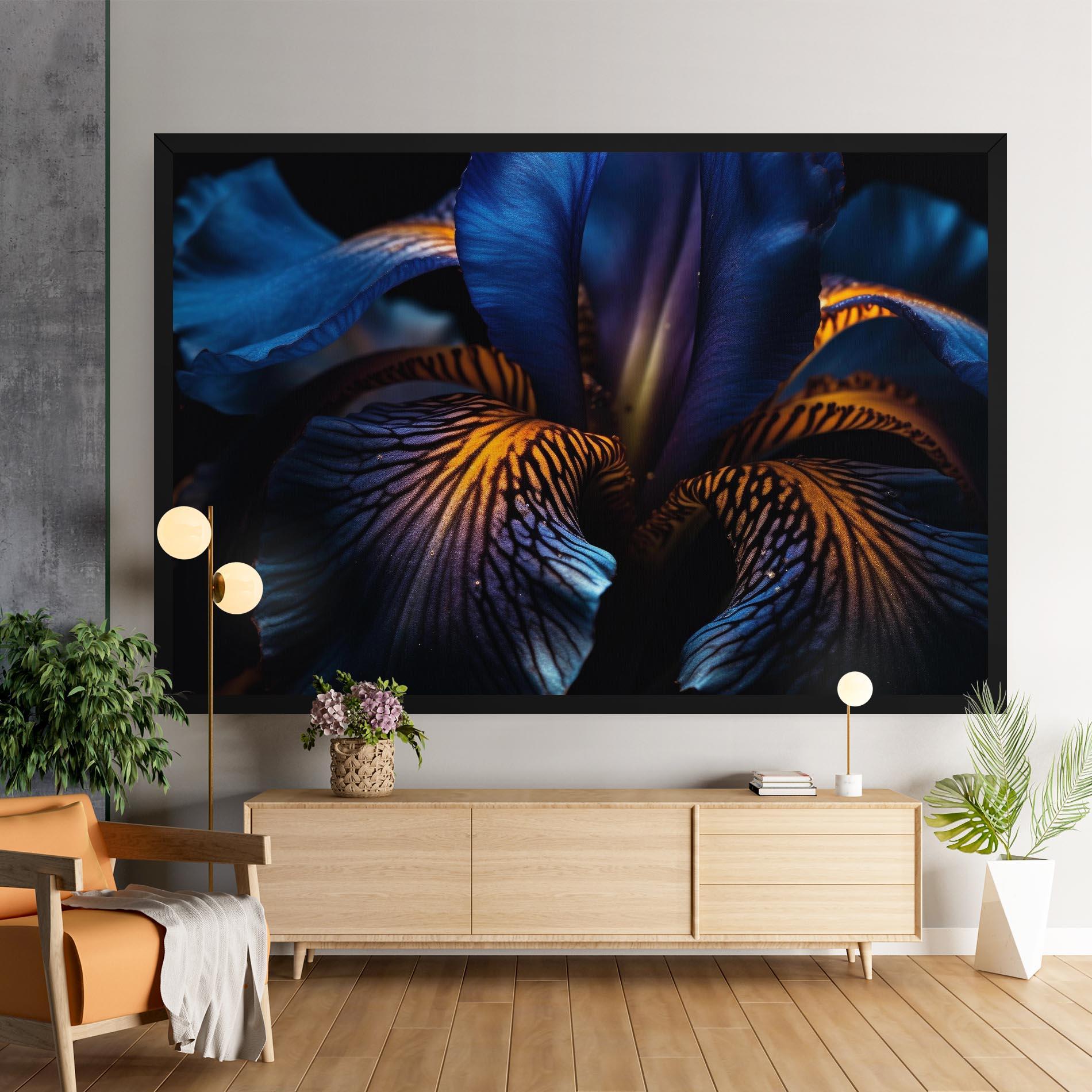 Leinwandbild Dark Yellow Iris mockup 9