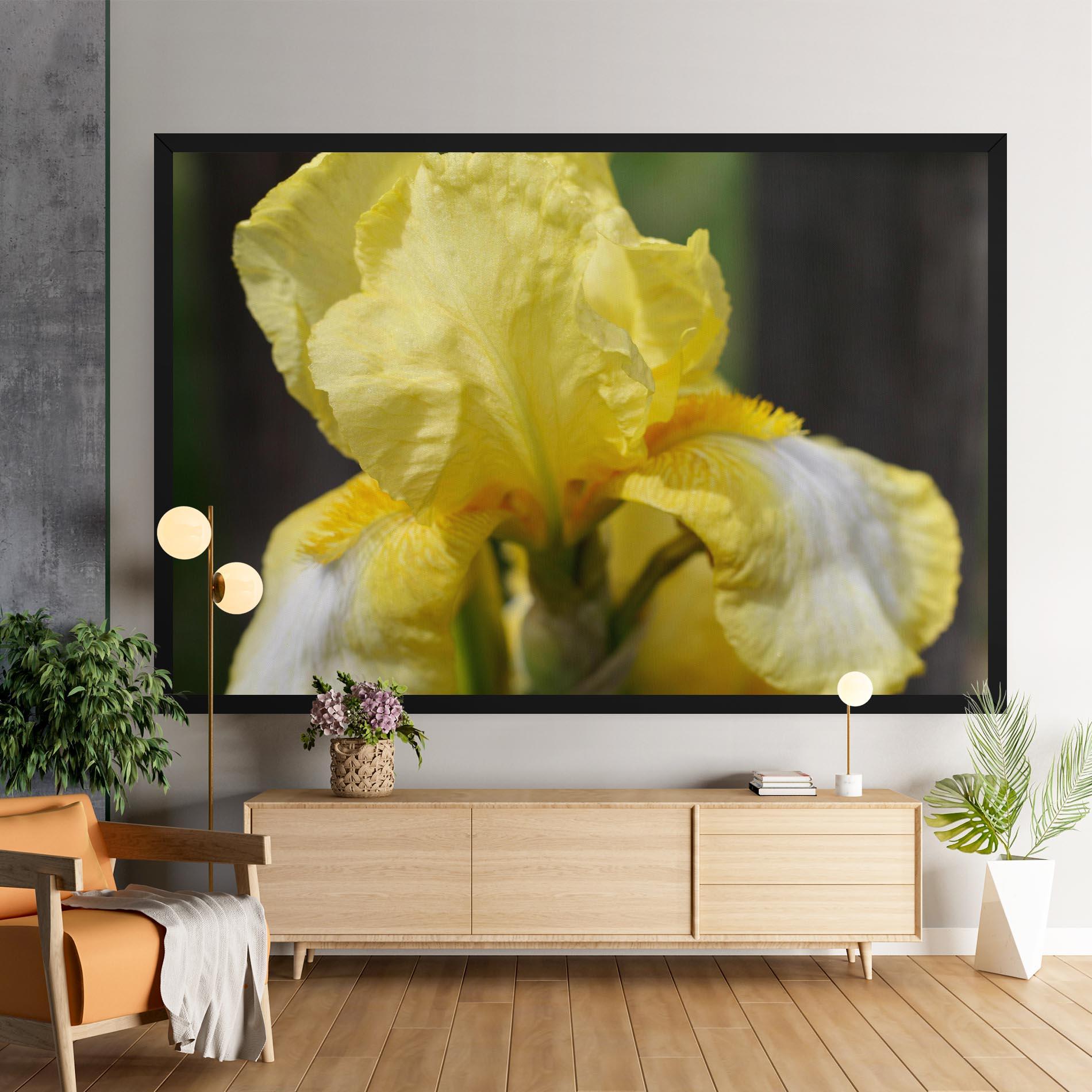 Leinwandbild Garden Yellow Iris mockup 9