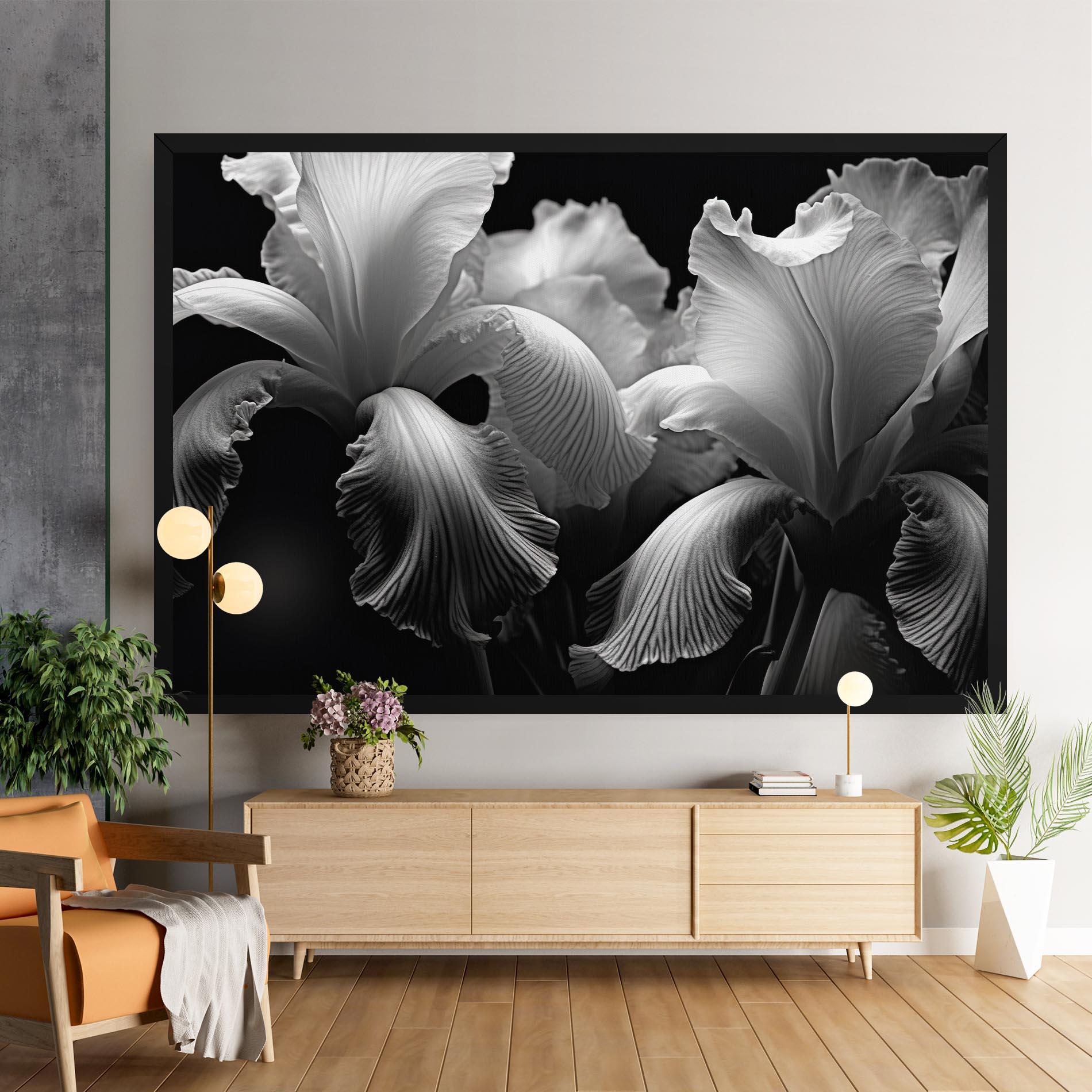 Leinwandbild Grey Iris mockup 9