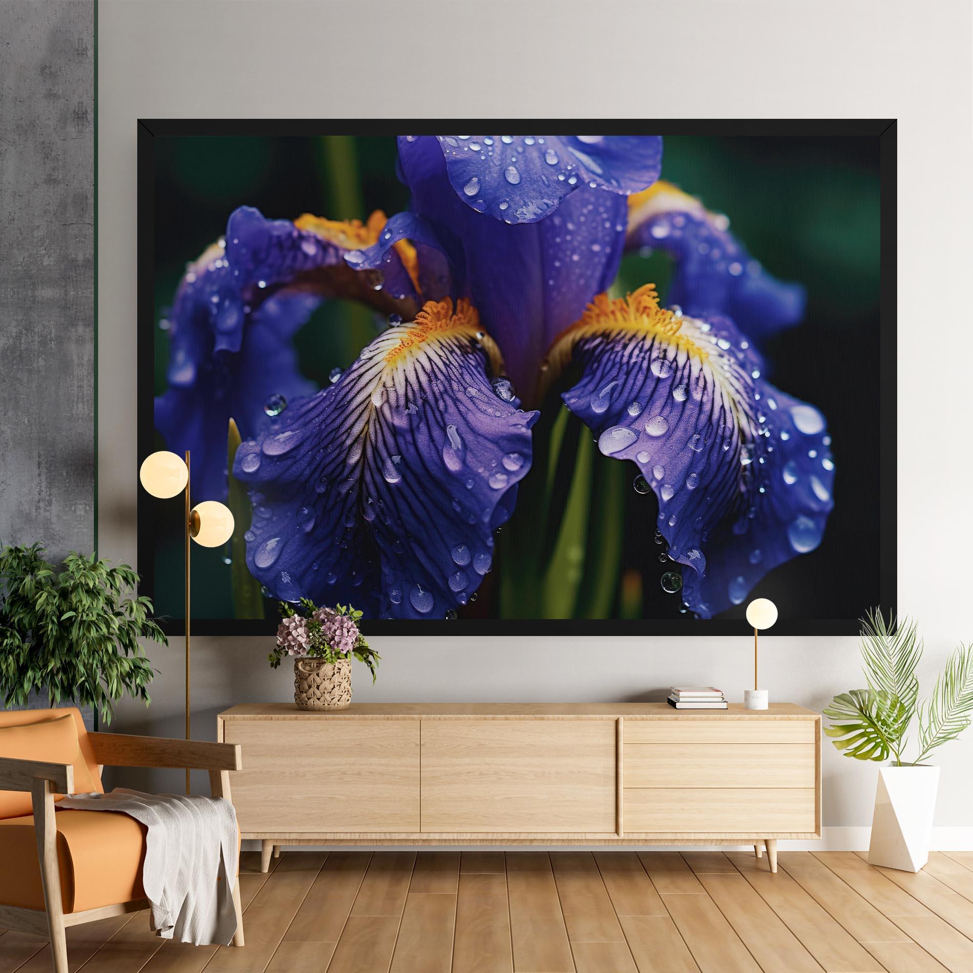 Leinwandbild Iris After Rain mockup 9