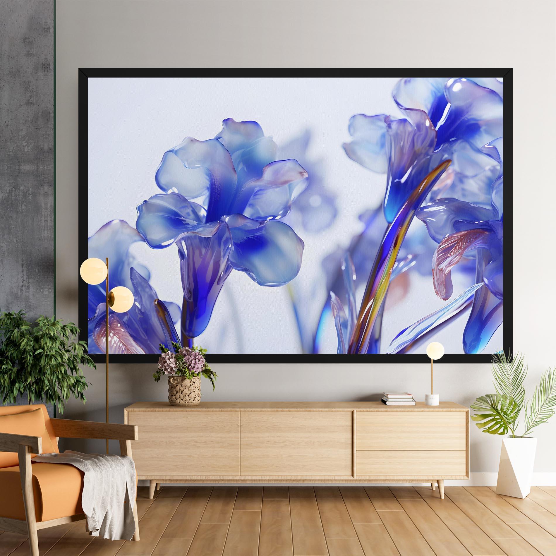 Leinwandbild Iris Glass mockup 9