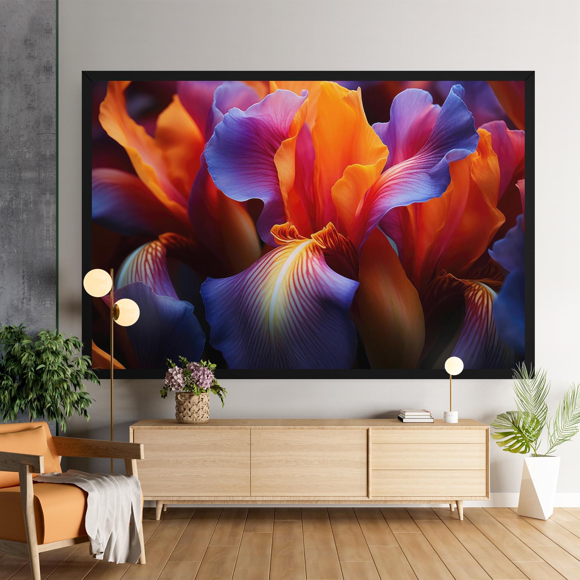 Leinwandbild Orange Purple Iris mockup 9