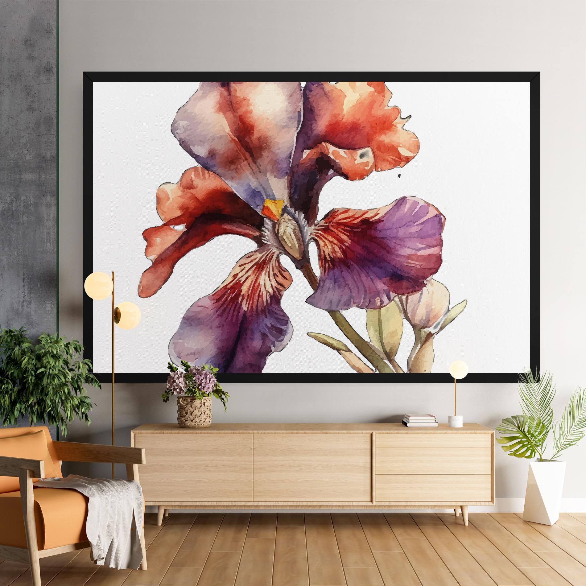 Watercolor Iris mockup 9