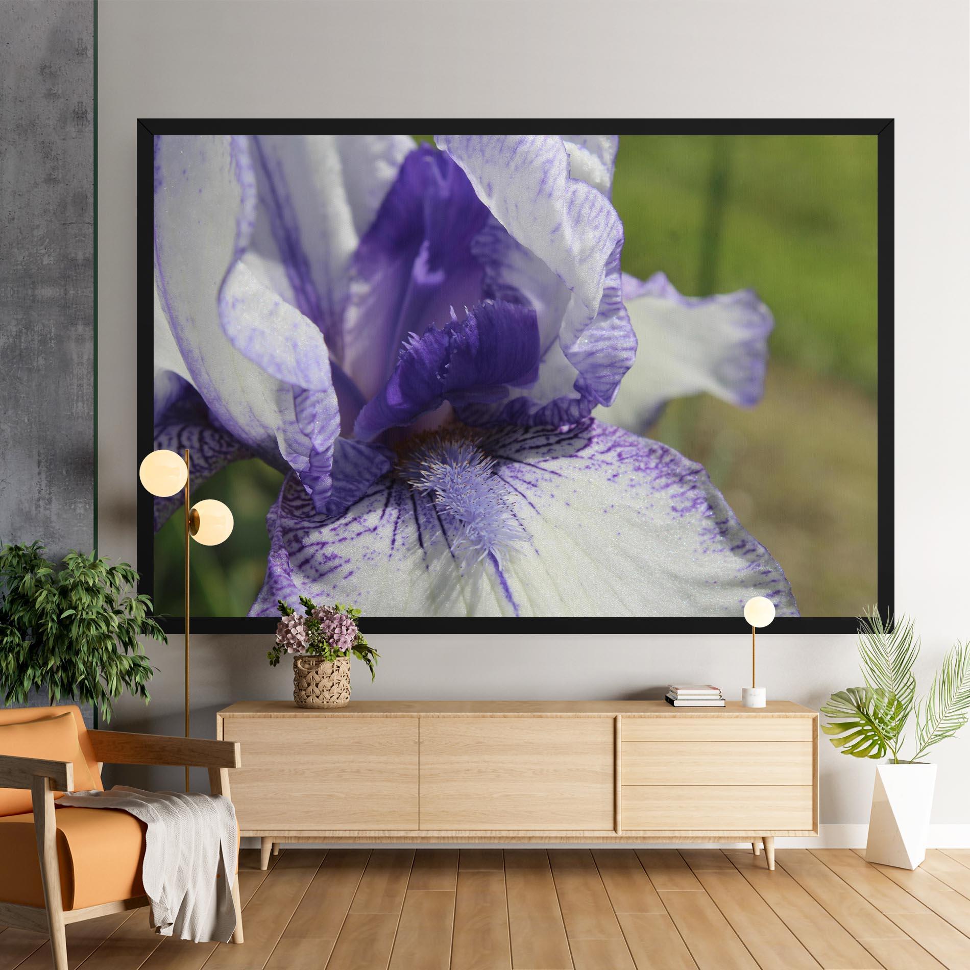 Leinwandbild White Purple Iris mockup 9
