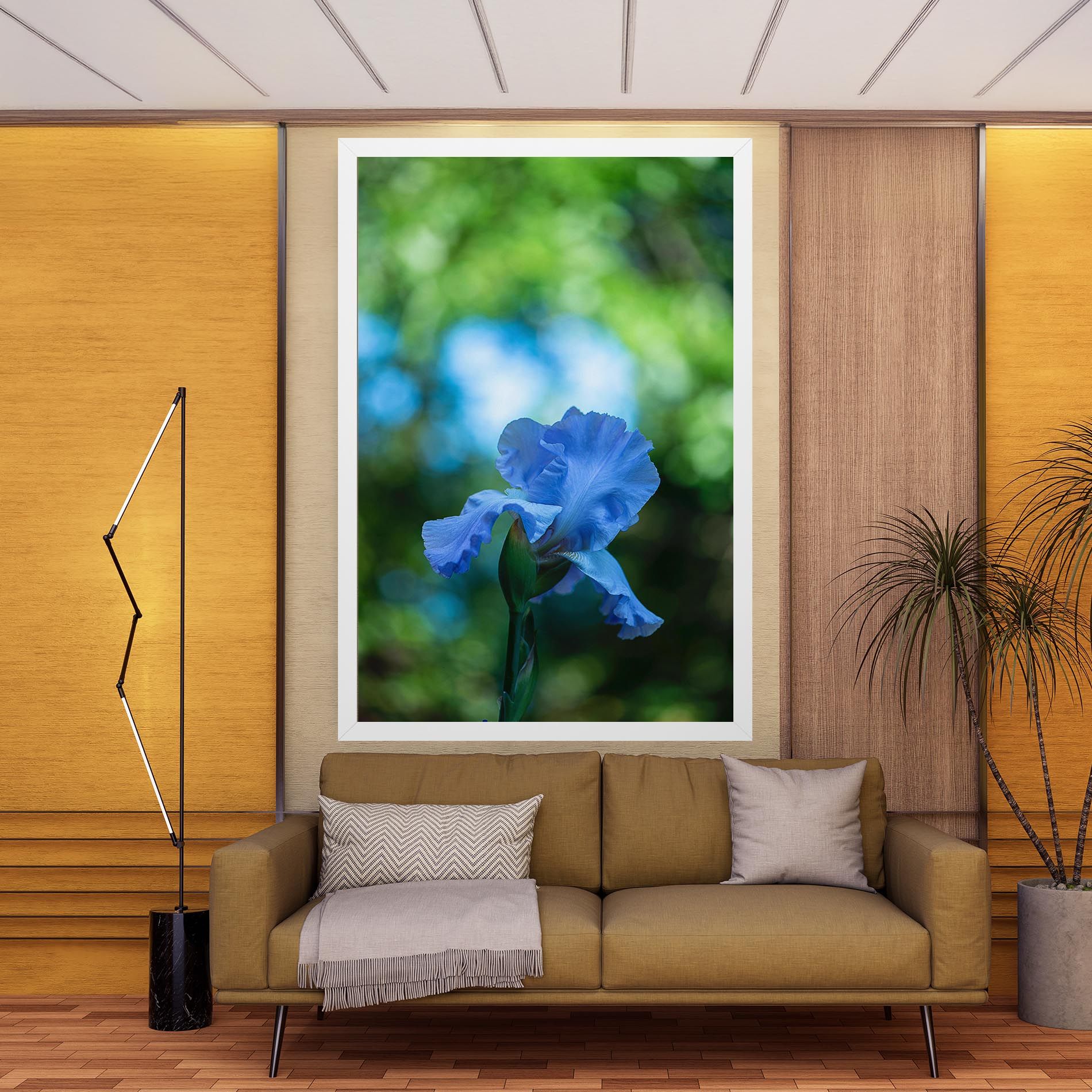 Blue Iris In The Garden mockup 9