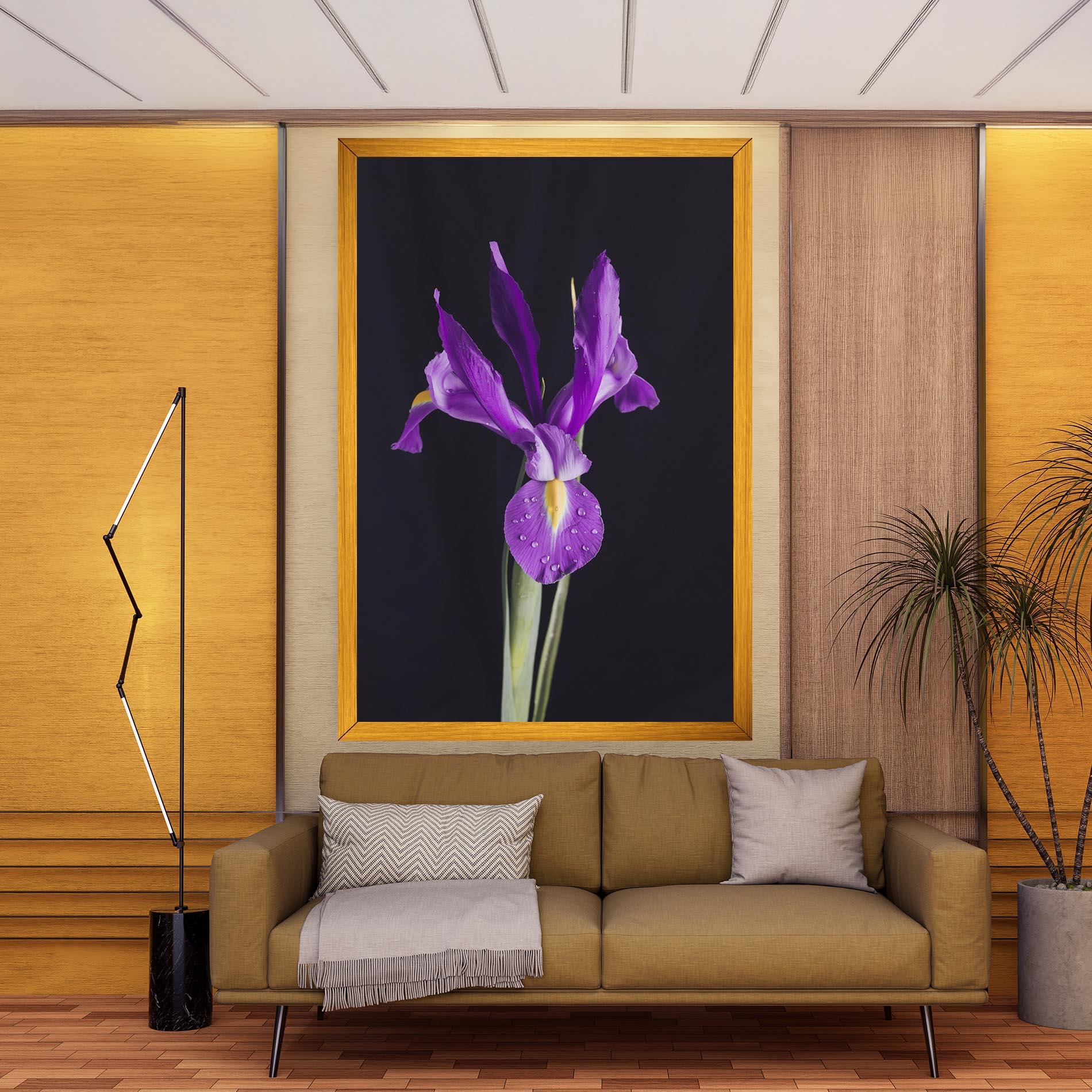 Leinwandbild Fresh Purple Iris mockup 9