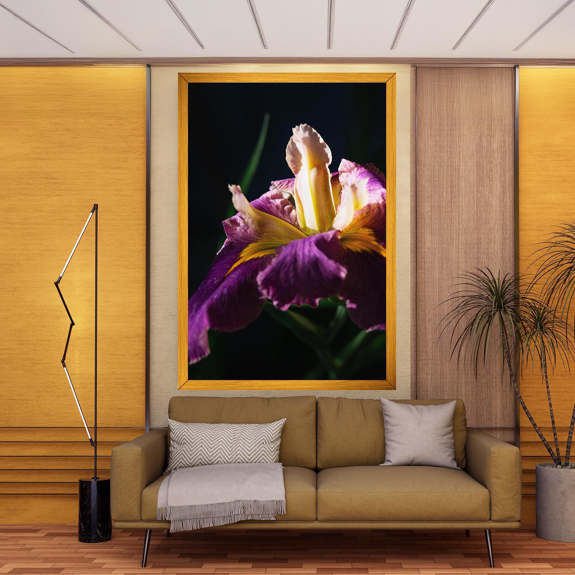 Leinwandbild Pastel Yellow Iris mockup 9