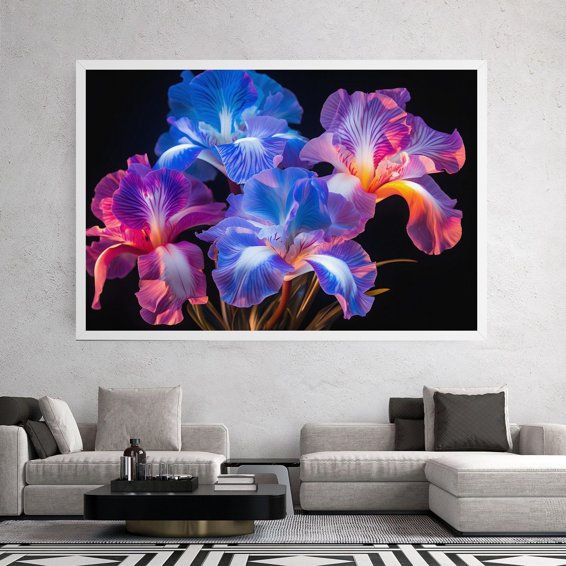 Leinwandbild Blue Light Iris mockup 2