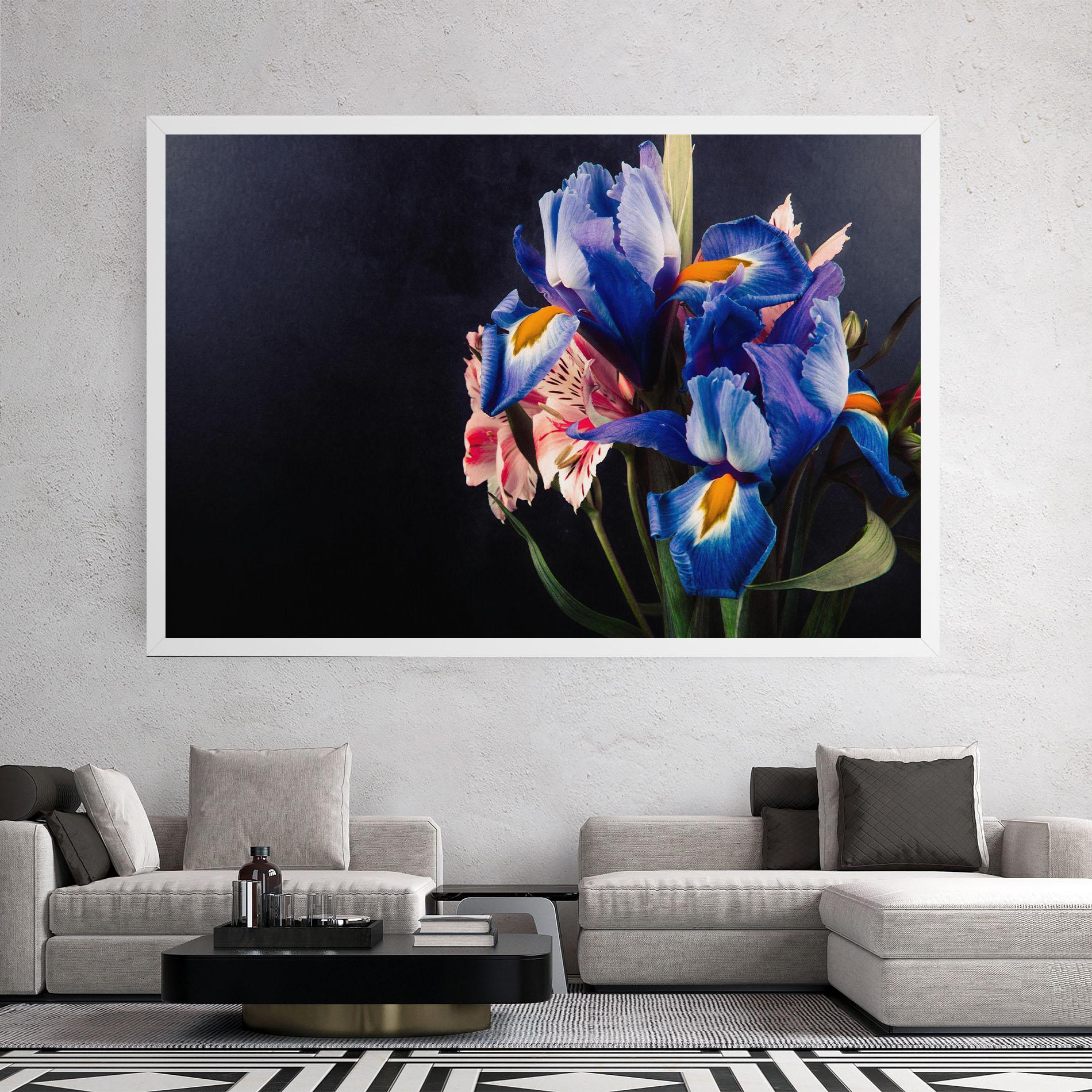 Leinwandbild Iris Bouquet mockup 2