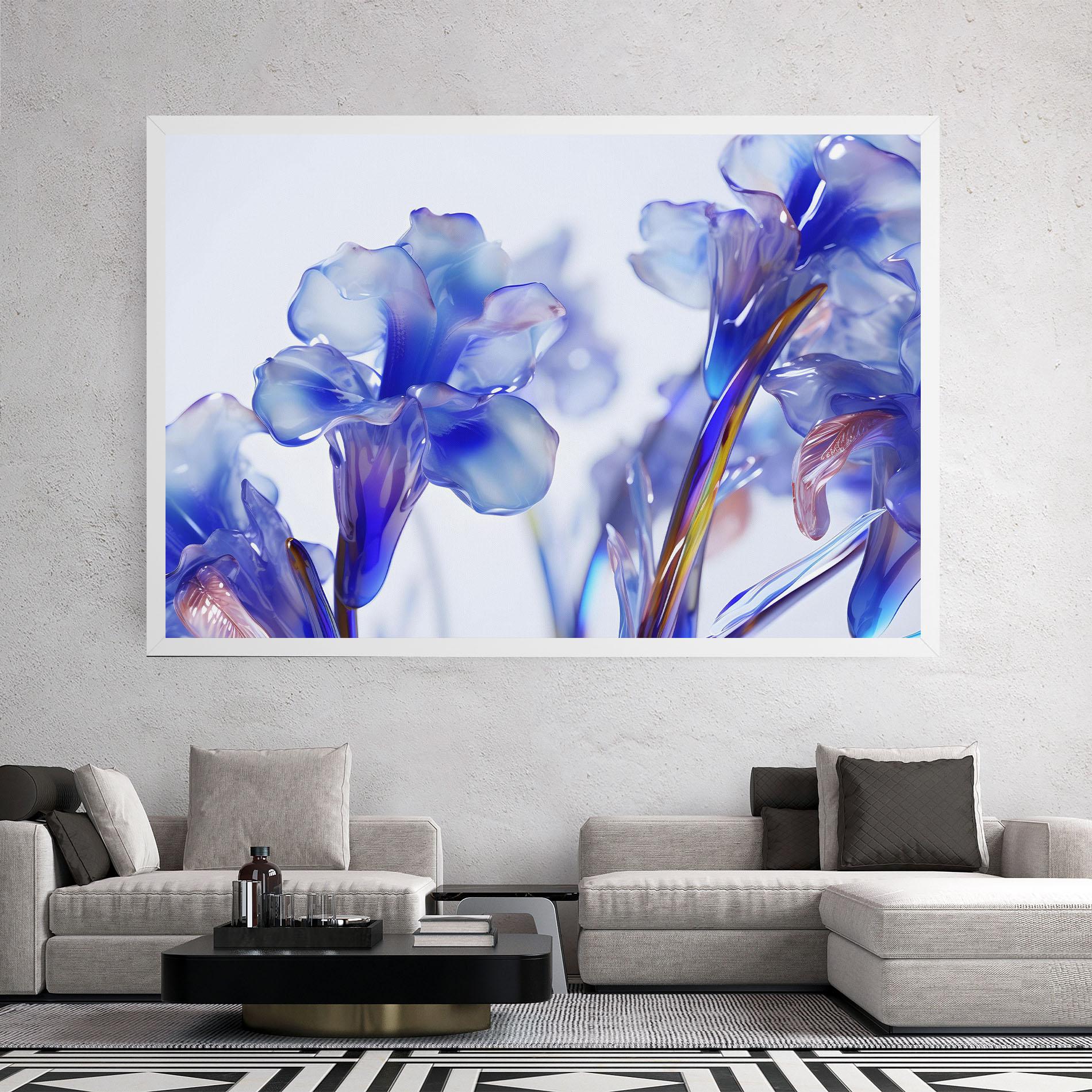 Leinwandbild Iris Glass mockup 2