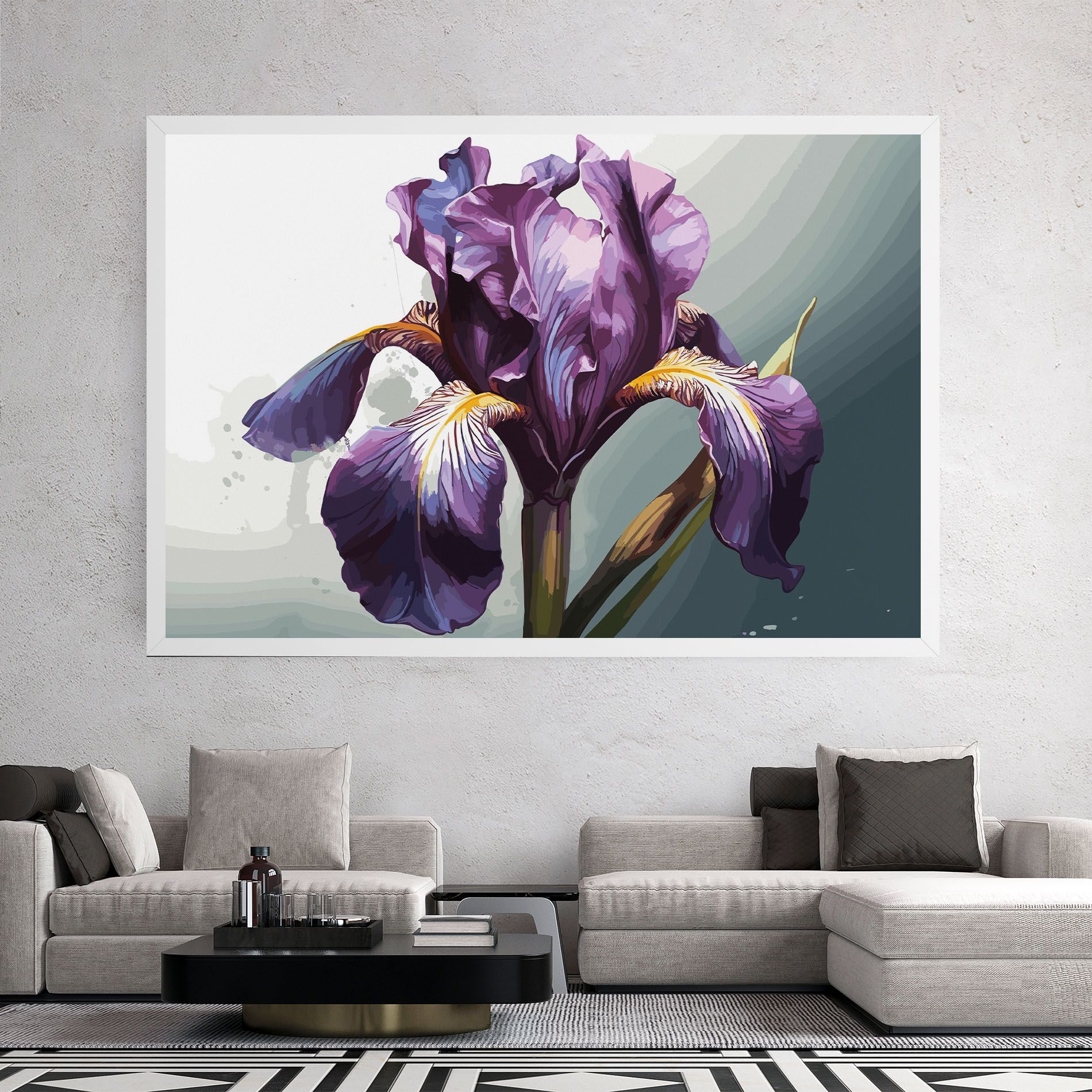 Purple Blue Iris mockup 2