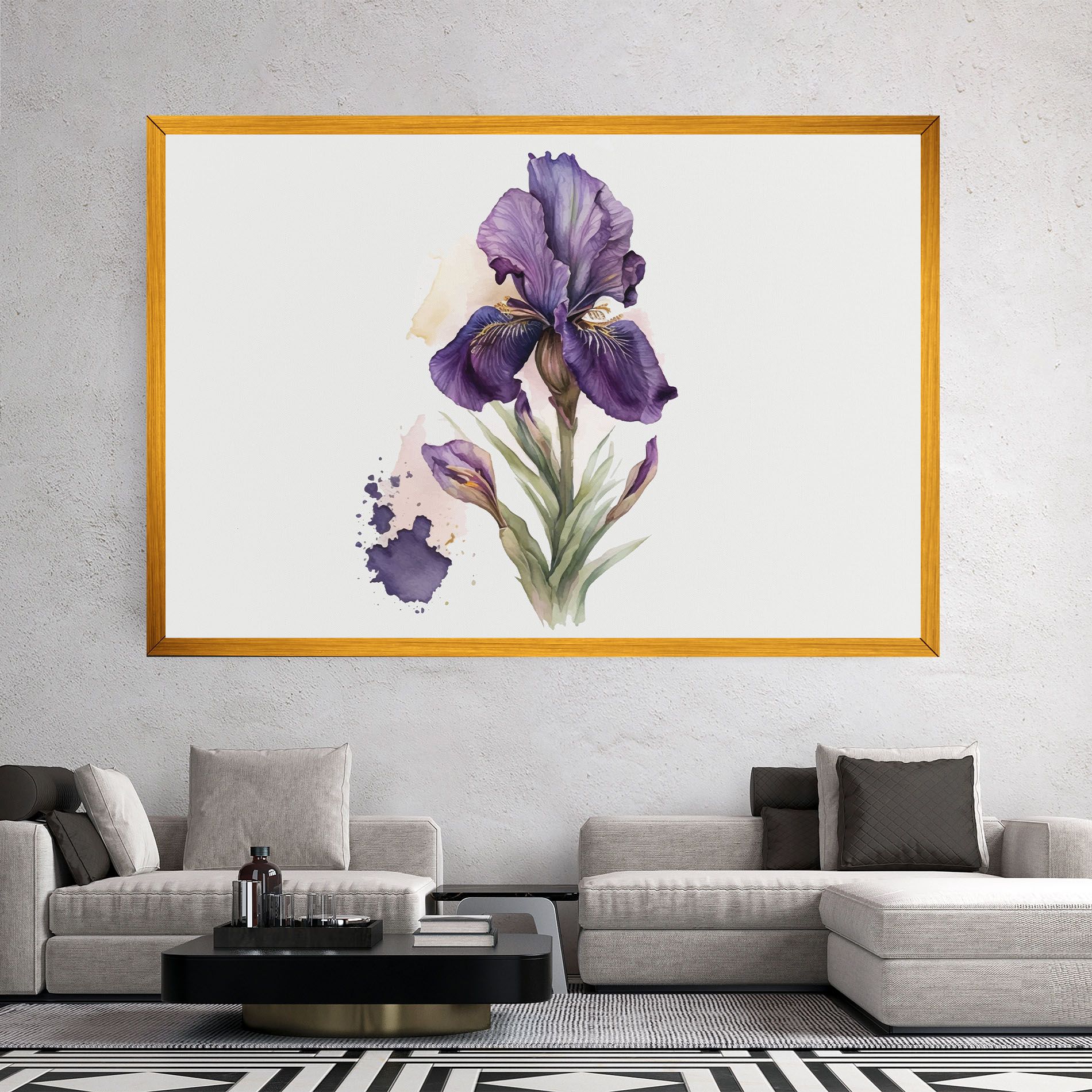 Beautiful Purple Iris mockup 2