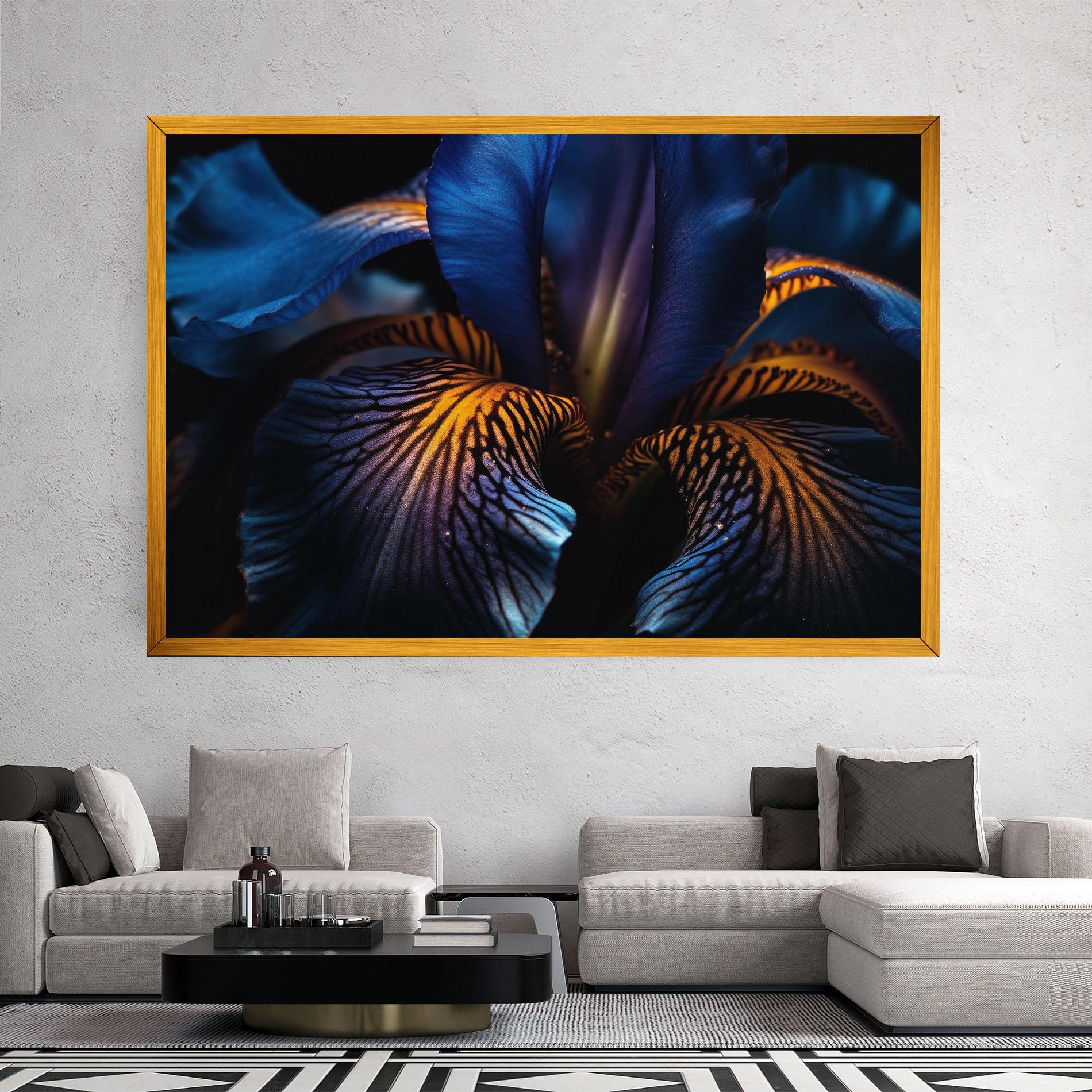 Leinwandbild Dark Yellow Iris mockup 2