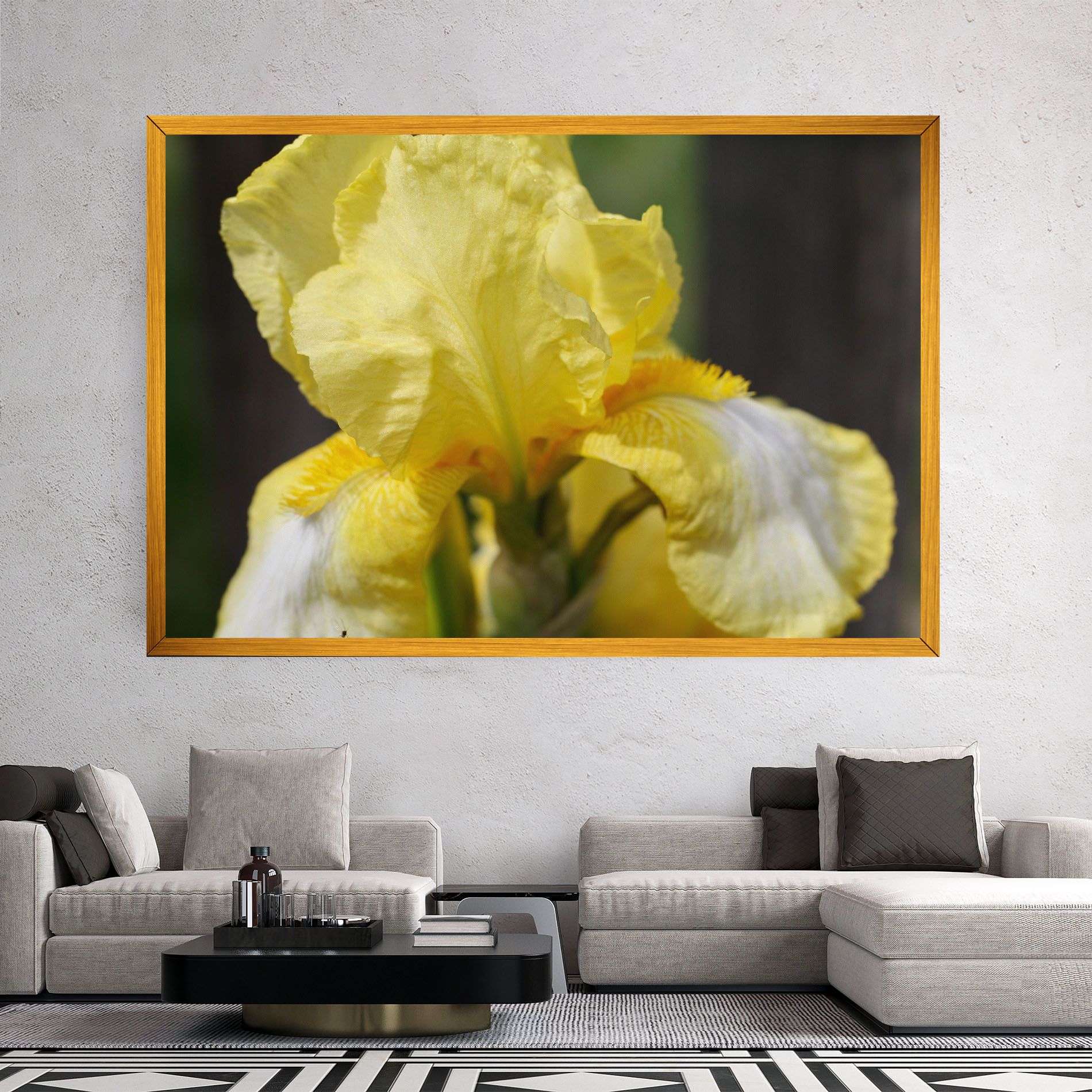 Garden Yellow Iris mockup 2