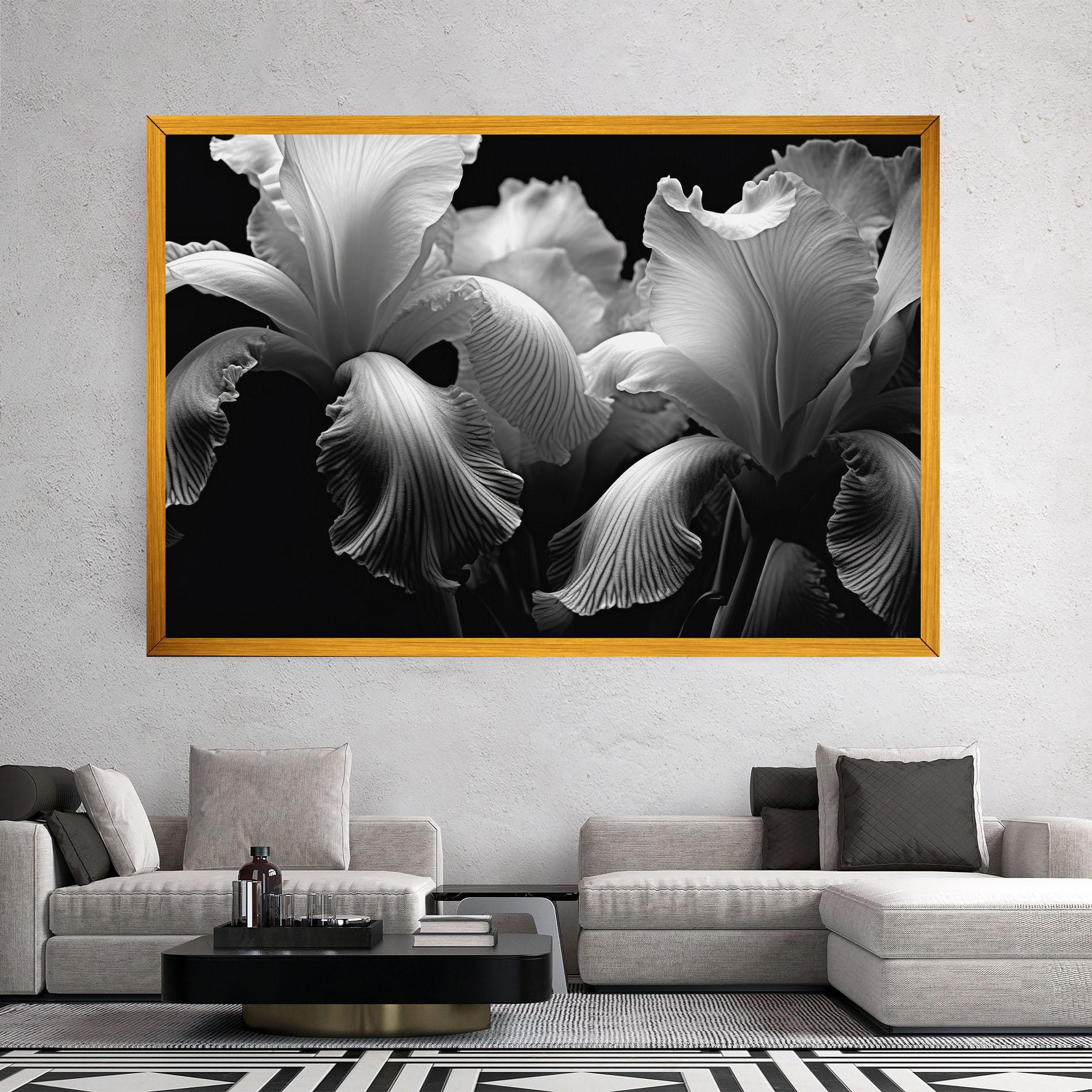 Leinwandbild Grey Iris mockup 2