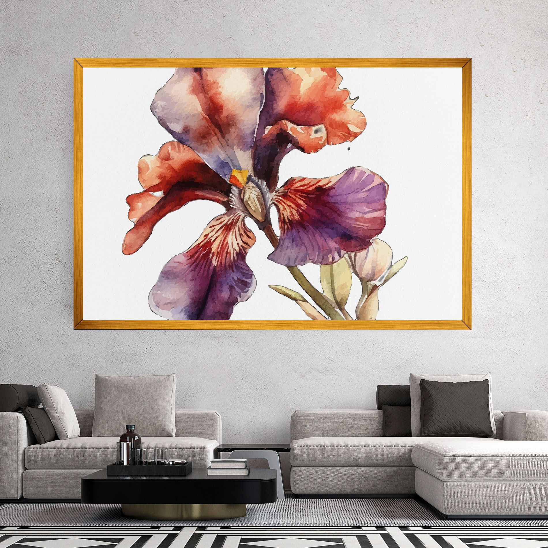 Watercolor Iris mockup 2