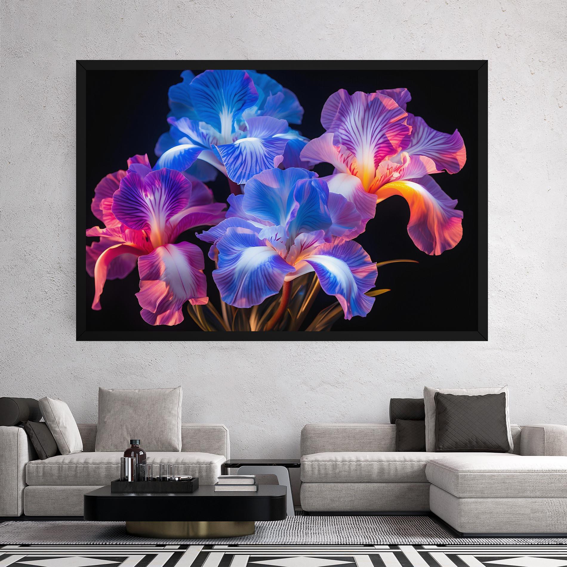 Leinwandbild Blue Light Iris mockup 2