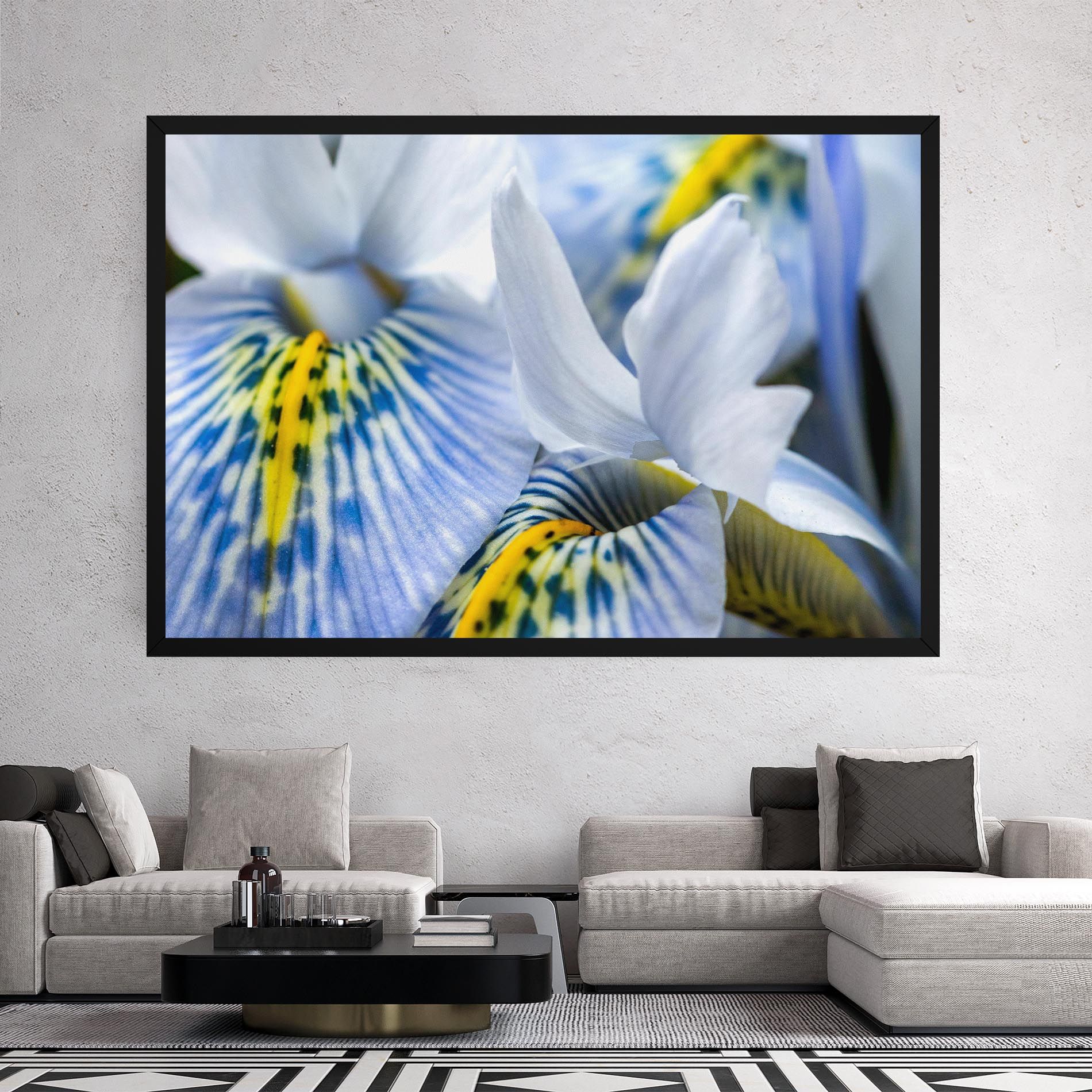 Blue Yellow Iris mockup 2