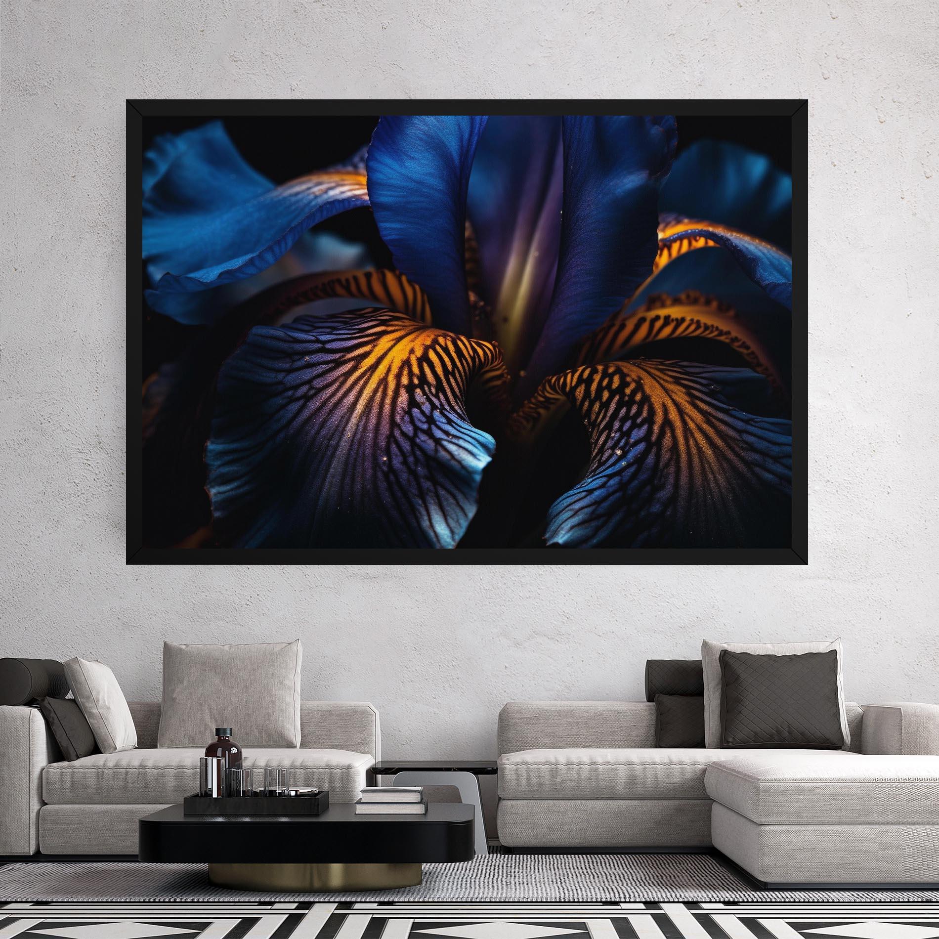 Leinwandbild Dark Yellow Iris mockup 2