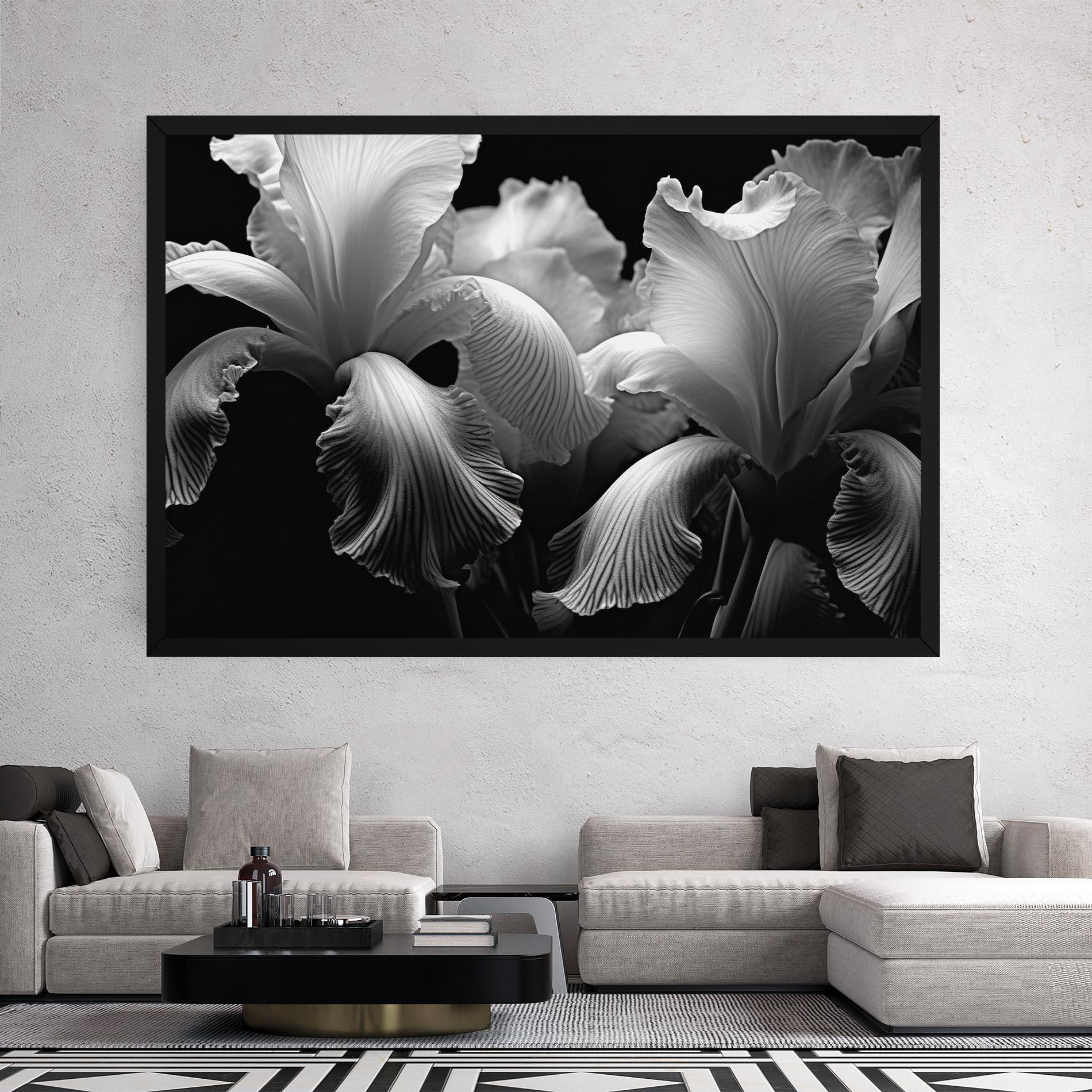 Leinwandbild Grey Iris mockup 2